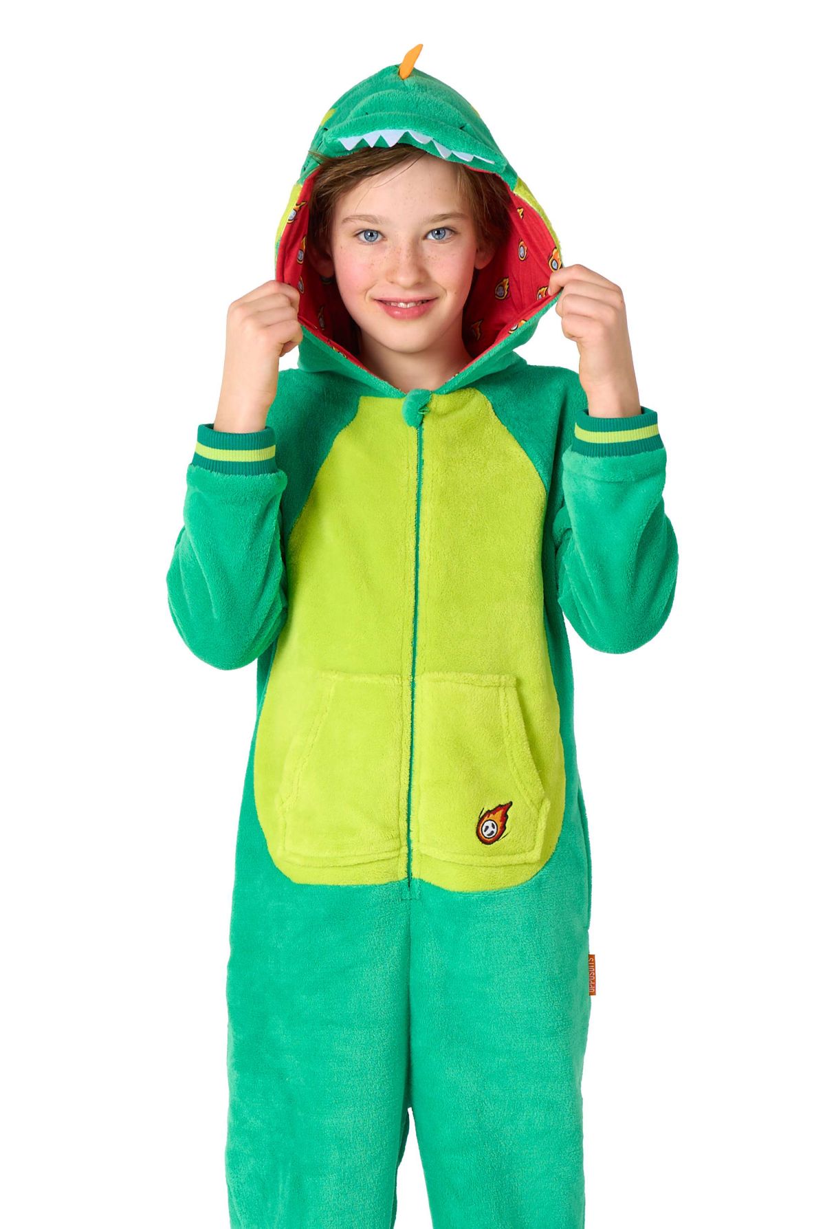 OppoSuits Kids Dinosaur Costume Outfit - Animal Jumper Pyjamas - Green