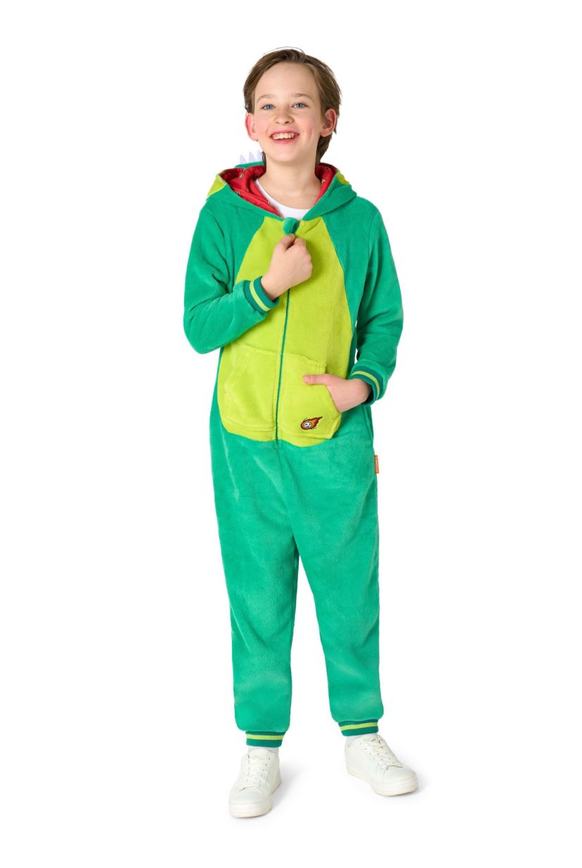 OppoSuits Kids Dinosaur Costume Outfit - Animal Jumper Pyjamas - Green