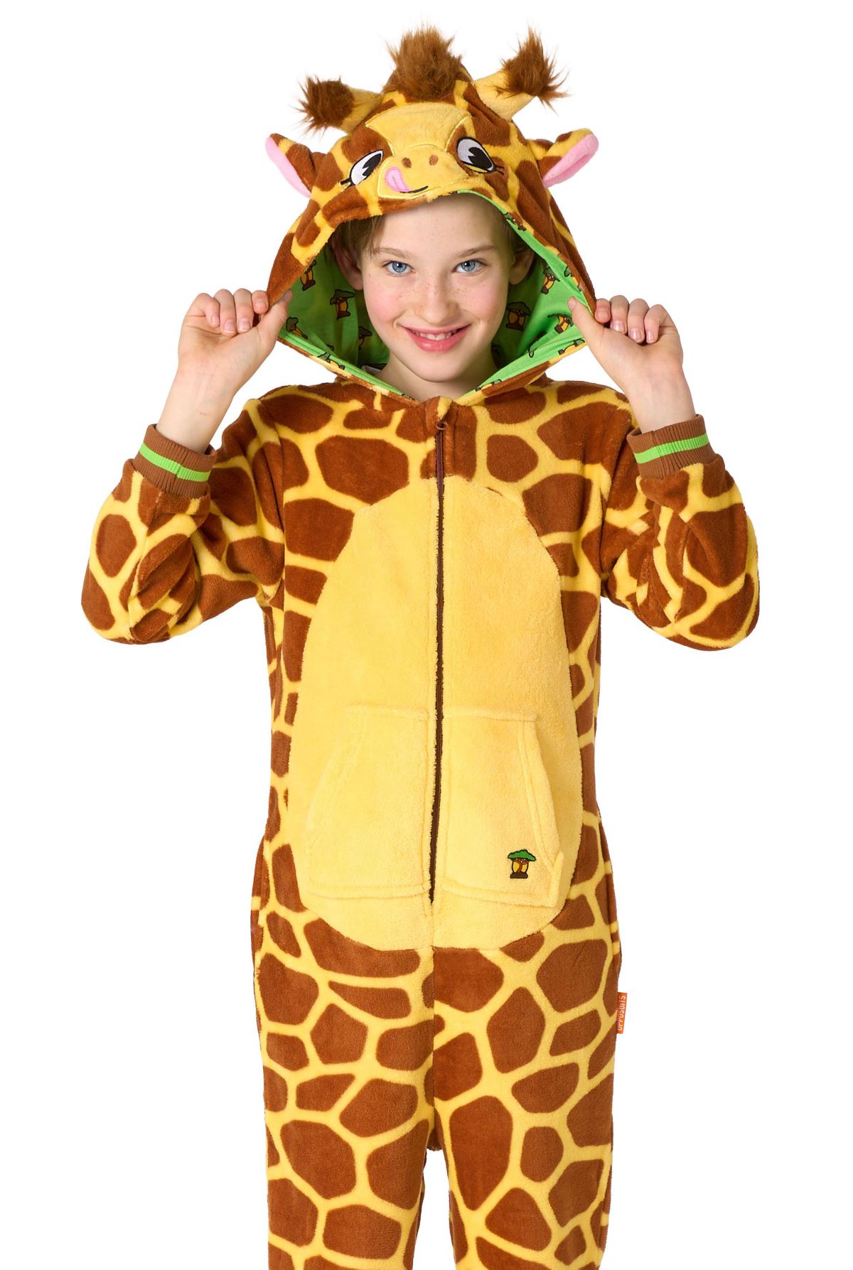OppoSuits Kids Giraffe Costume Outfit - Animal Jumper Pyjamas - Brown