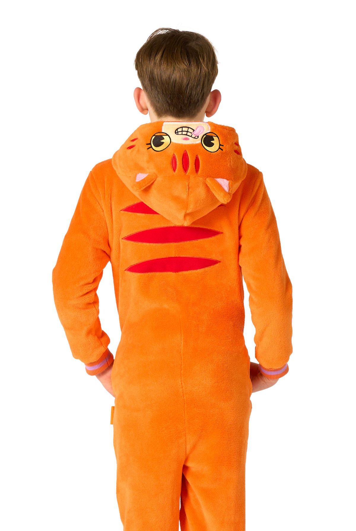 OppoSuits Kids Cat Costume Outfit - Animal Jumper Pyjamas - Red