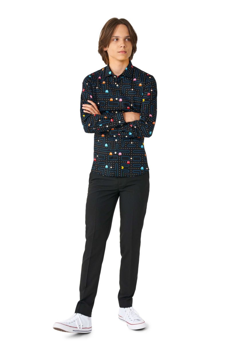 PAC-MAN Teen Boys - Long Sleeve Shirt