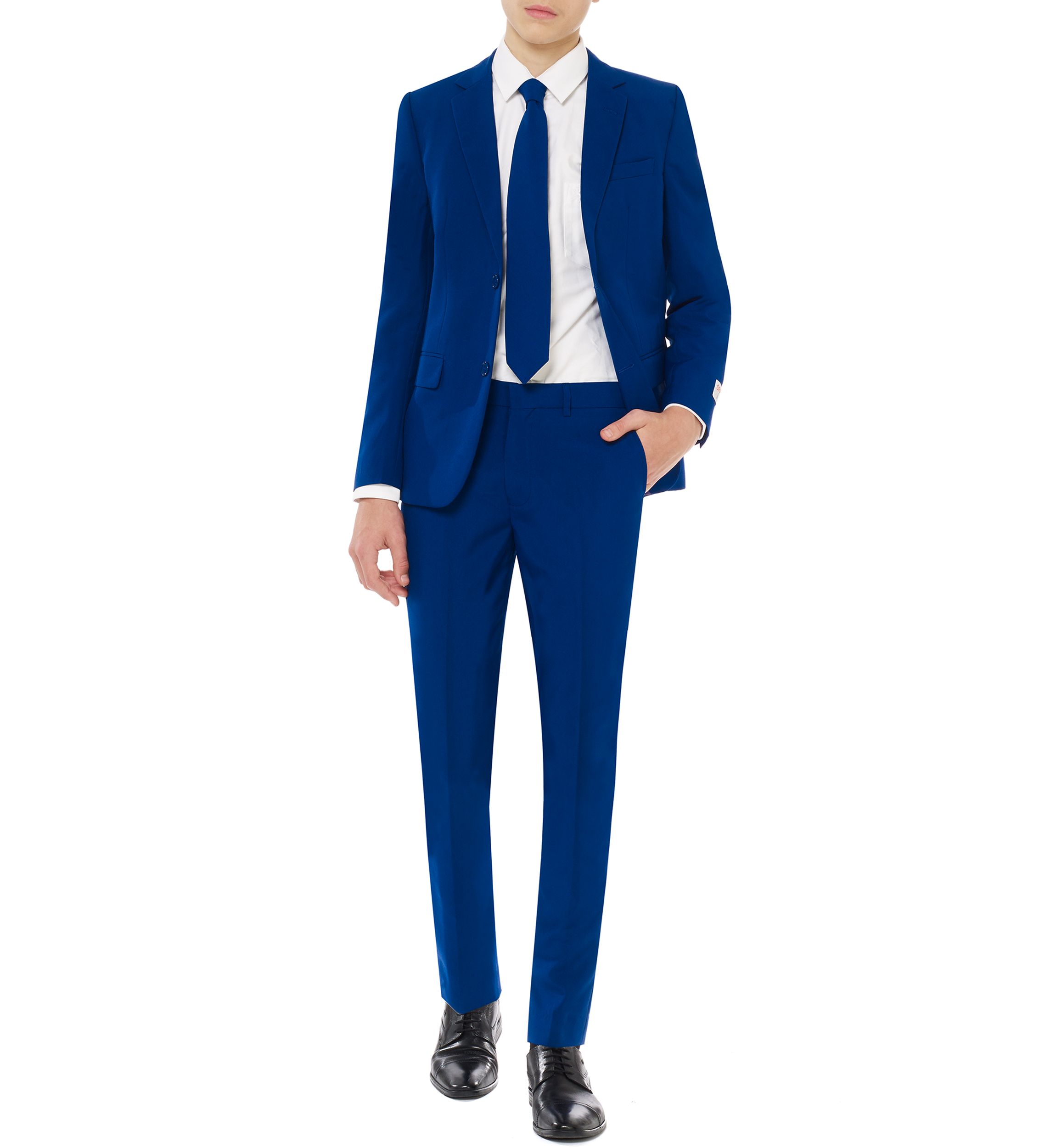 Boys 8-20 Navy Royale Solid Color Suit