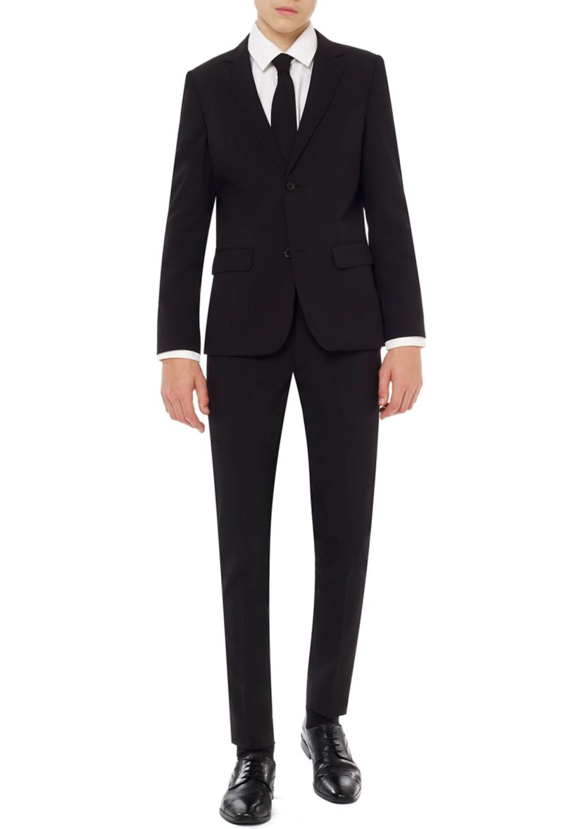 Boys 8-20 Black Knight Solid Color Suit