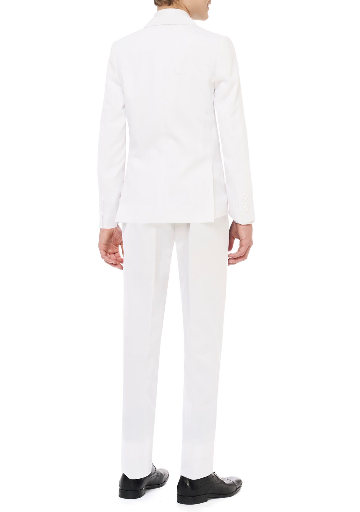 Boys 8-20 White Knight Solid Color Suit