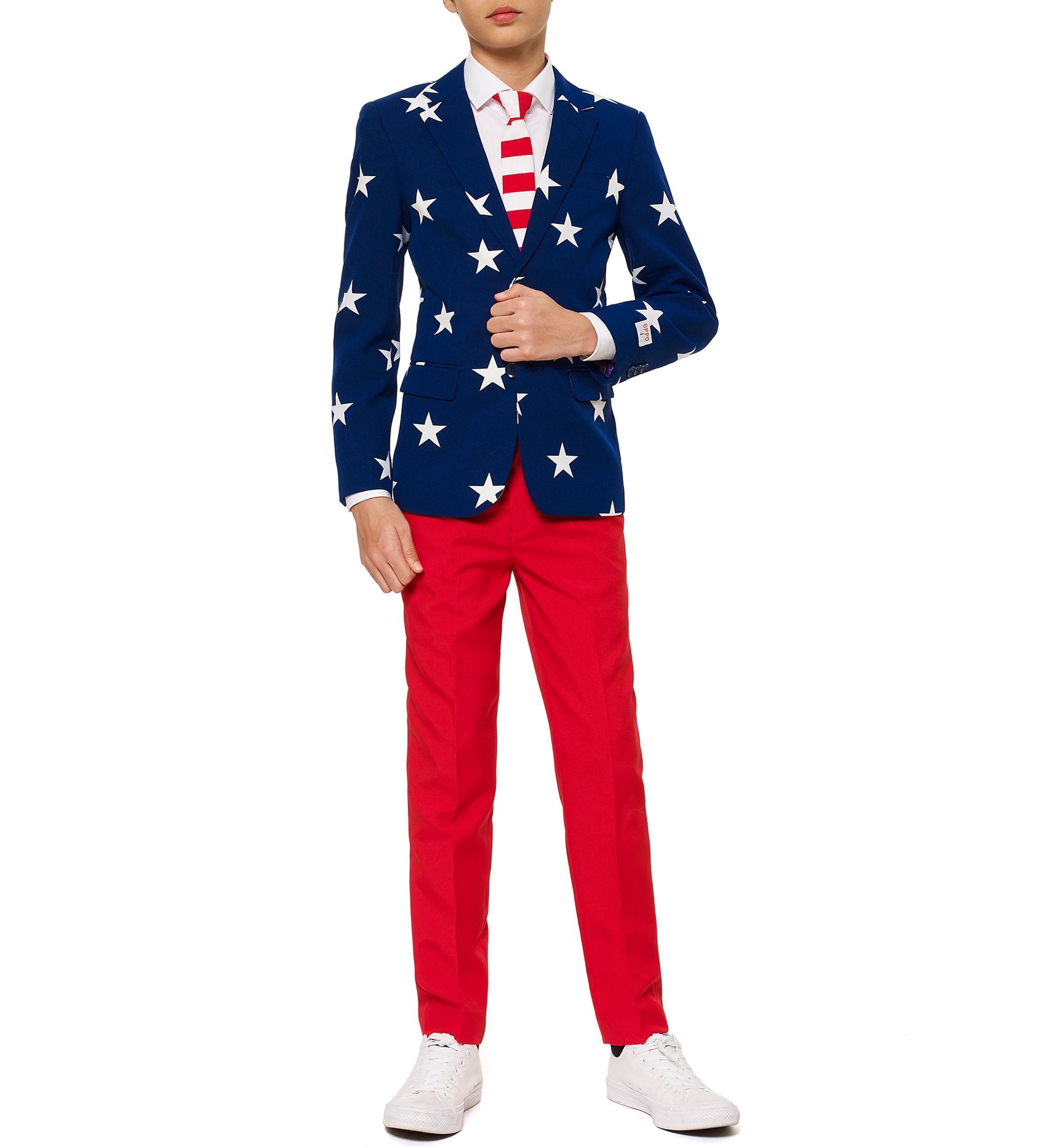 Boys 8-20 Stars & Stripes Americana Suit