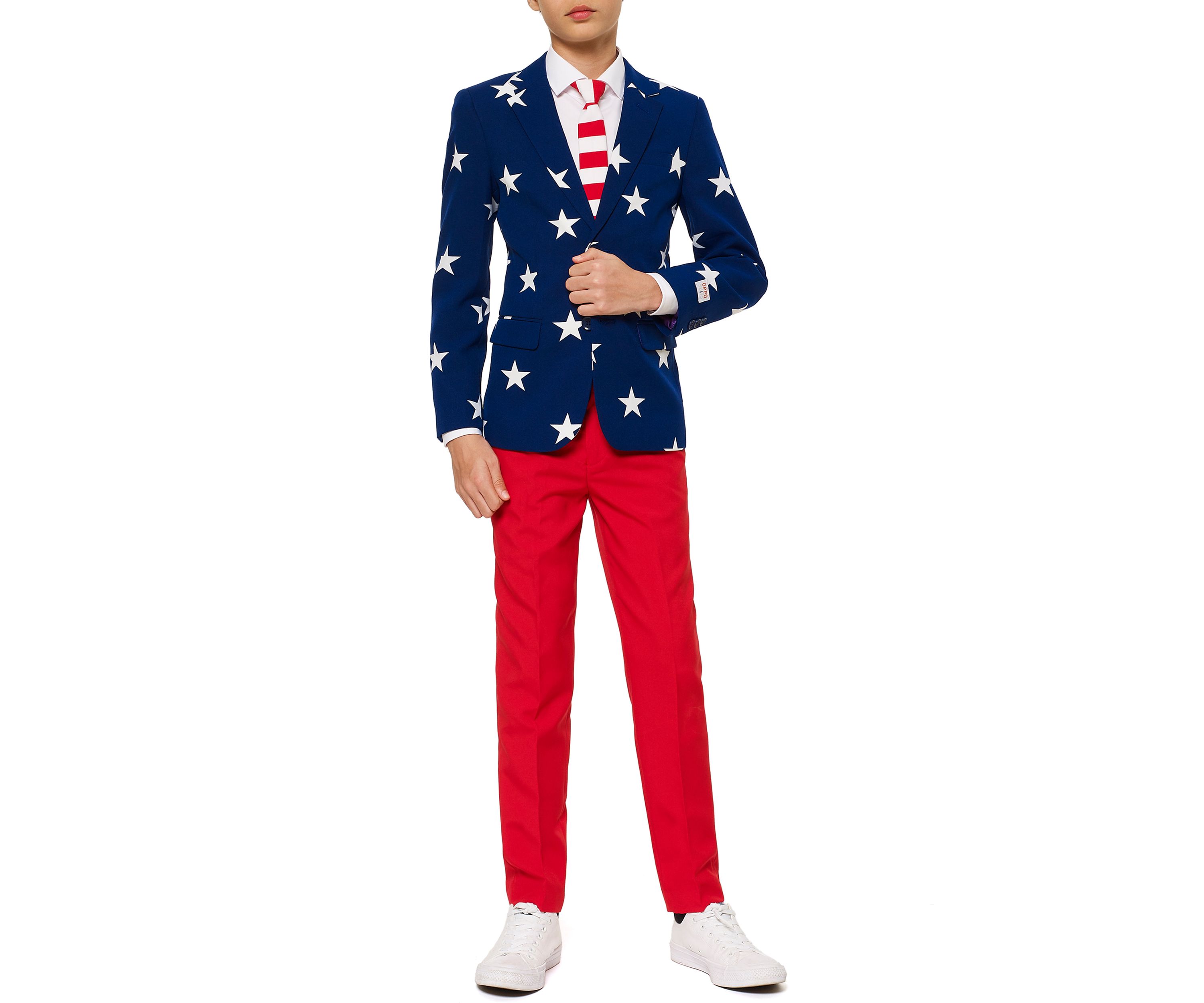 Boys 8-20 Stars & Stripes Americana Suit