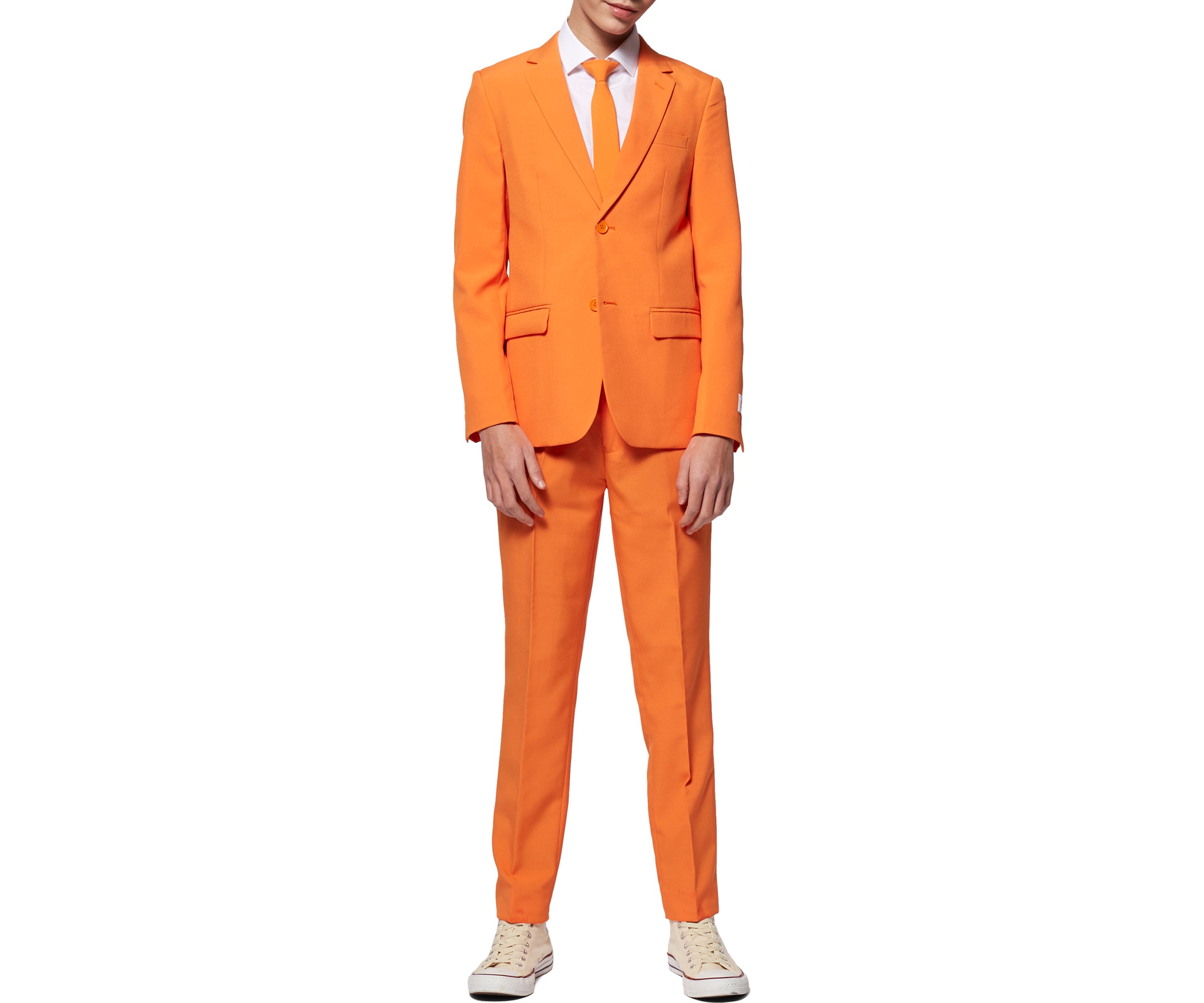 Boys 8-20 The Orange Solid Color Suit