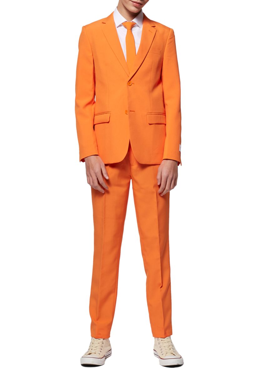 Boys 8-20 The Orange Solid Color Suit