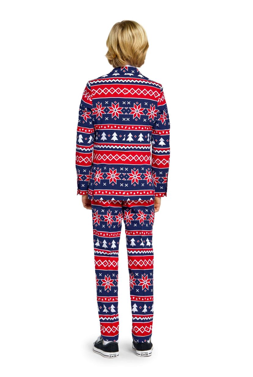 TEEN BOYS Nordic Noel 2 Piece Suit + Tie