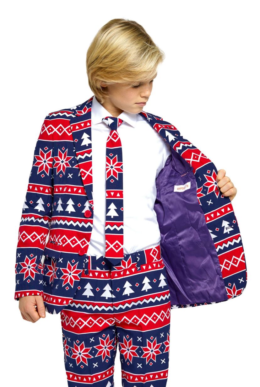TEEN BOYS Nordic Noel 2 Piece Suit + Tie
