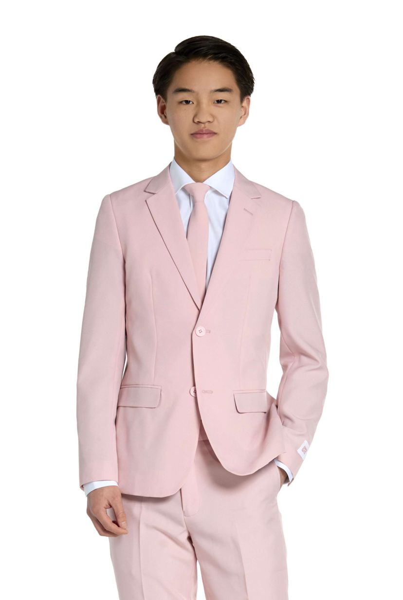 TEEN BOYS Lush Blush 2 Piece Suit + Tie