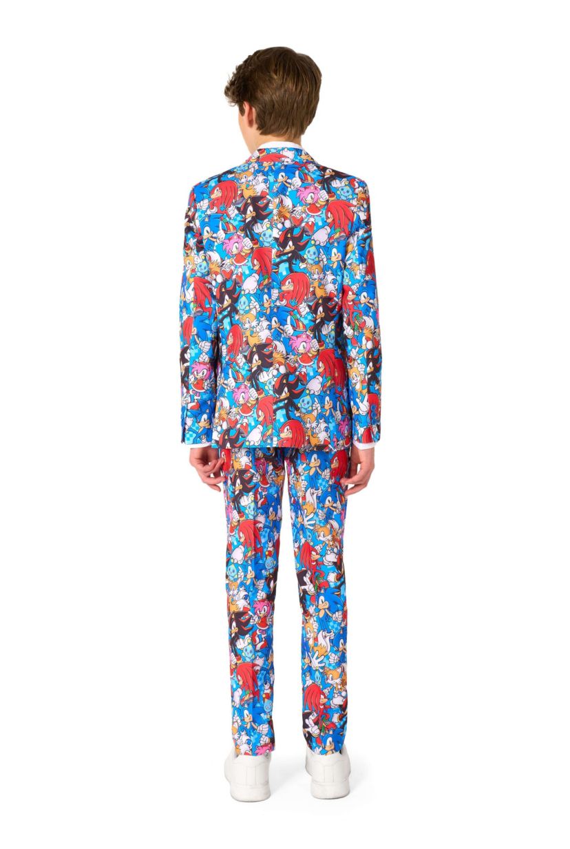OppoSuits Teen Boys Suit - Sonic The Hedgehog - Blue