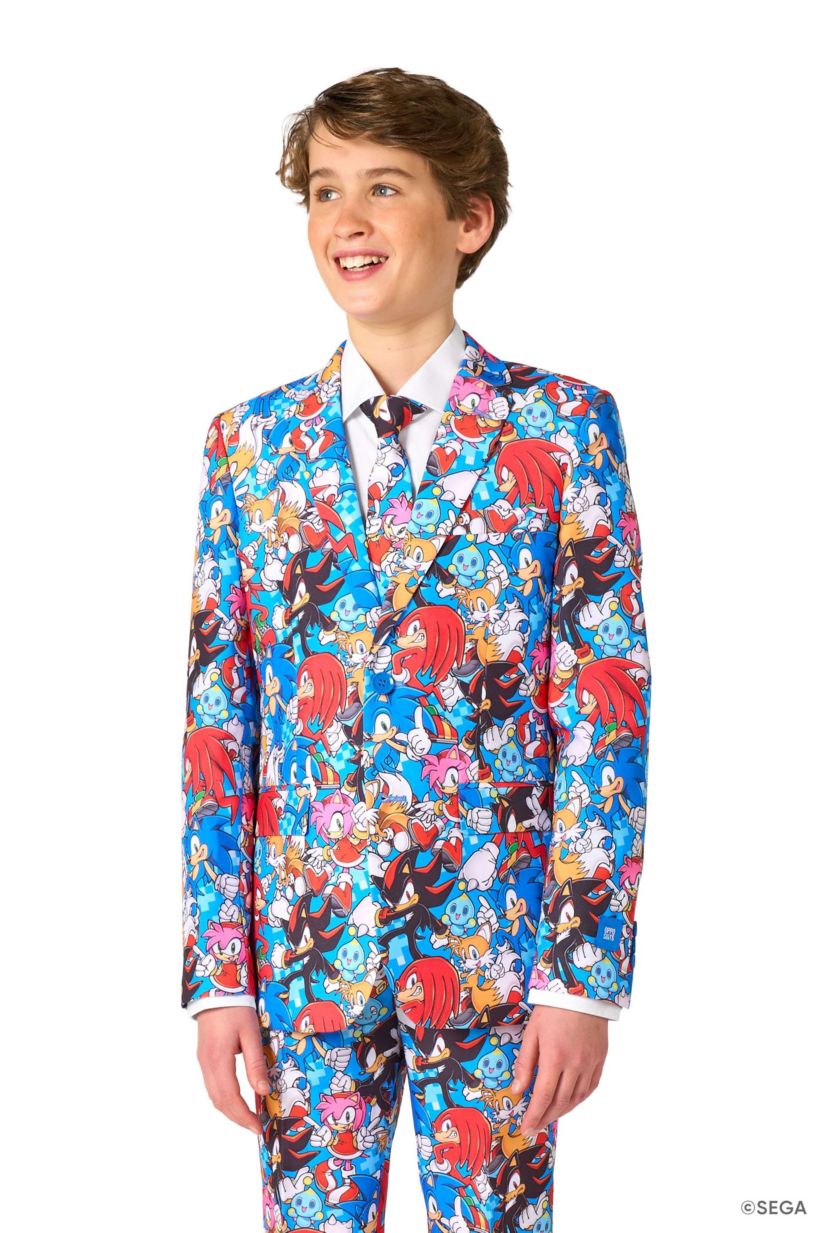 OppoSuits Teen Boys Suit - Sonic The Hedgehog - Blue