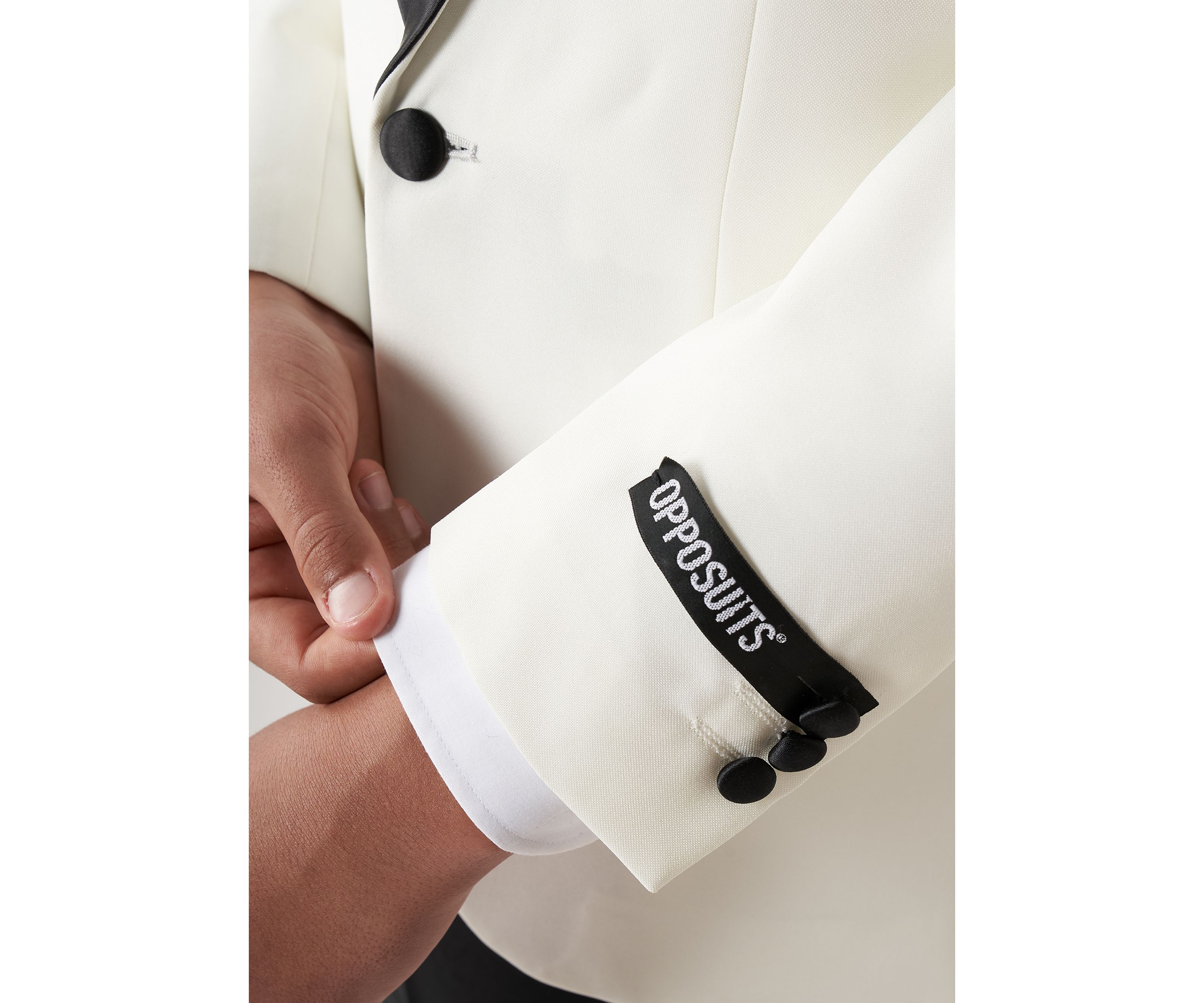 Boys 2-8 Pearly White Festive Tuxedo