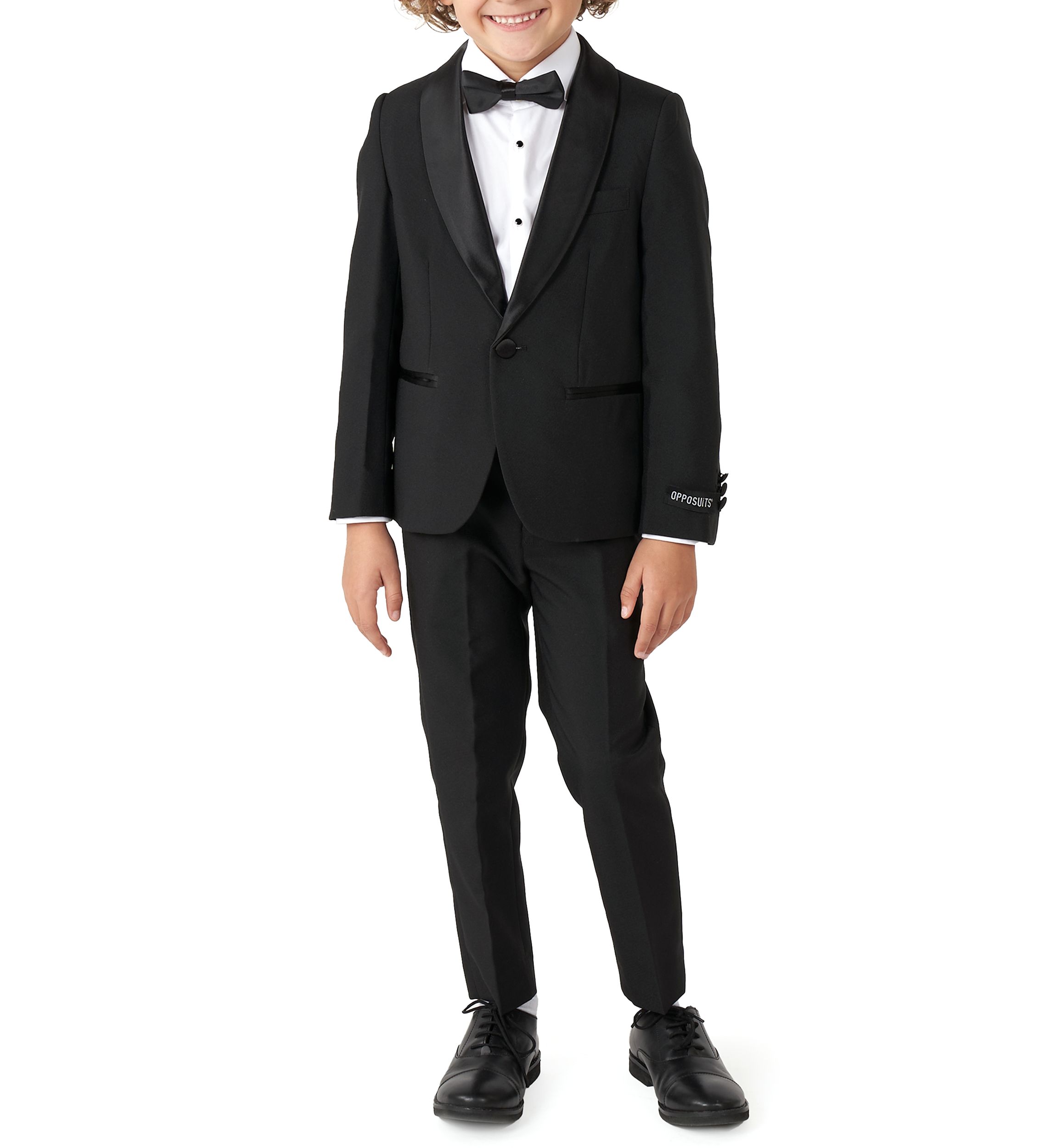 Boys 2-8 Jet Set Black Festive Tuxedo
