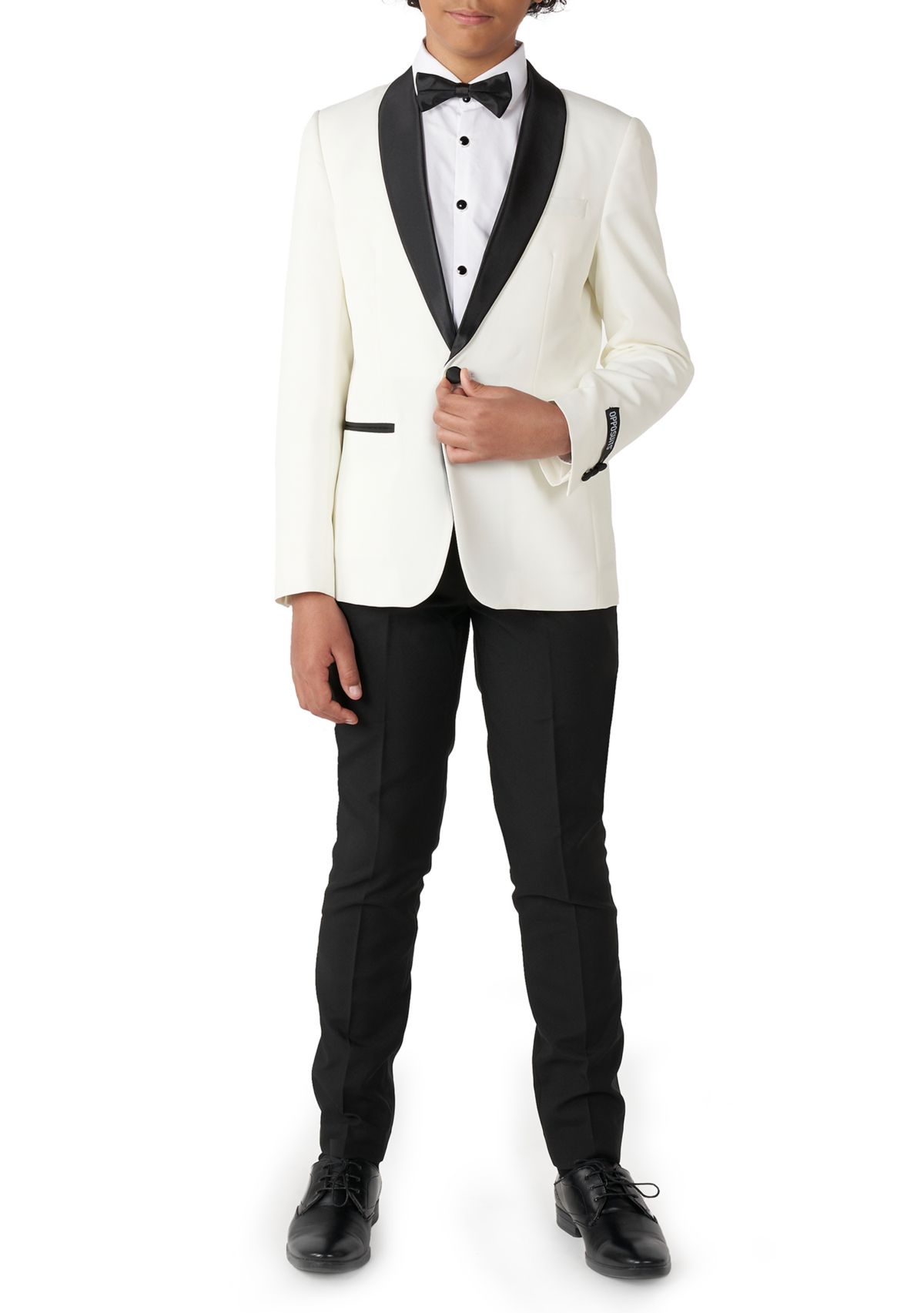 Boys 8-20 Pearly White Festive Tuxedo