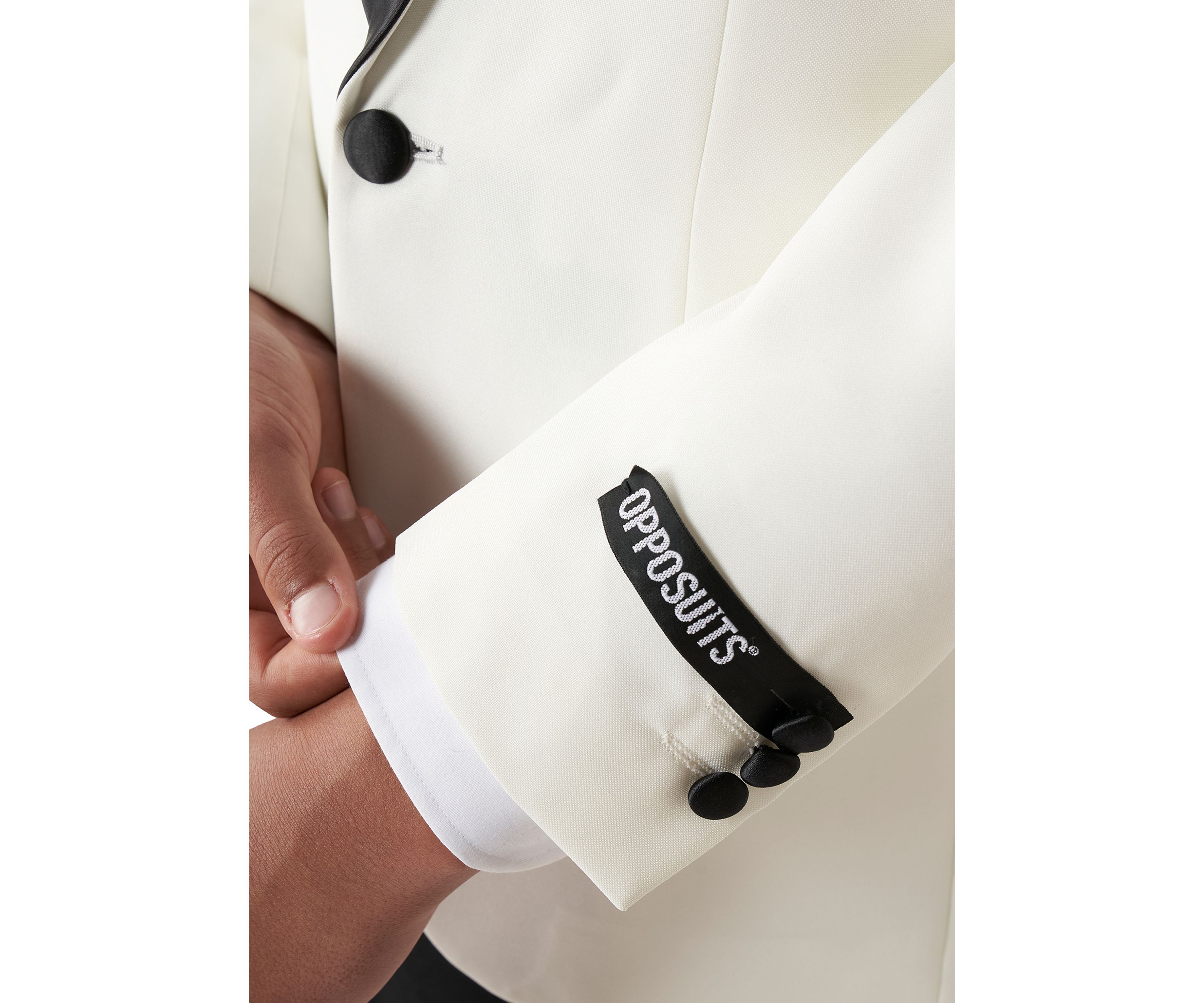 Boys 8-20 Pearly White Festive Tuxedo