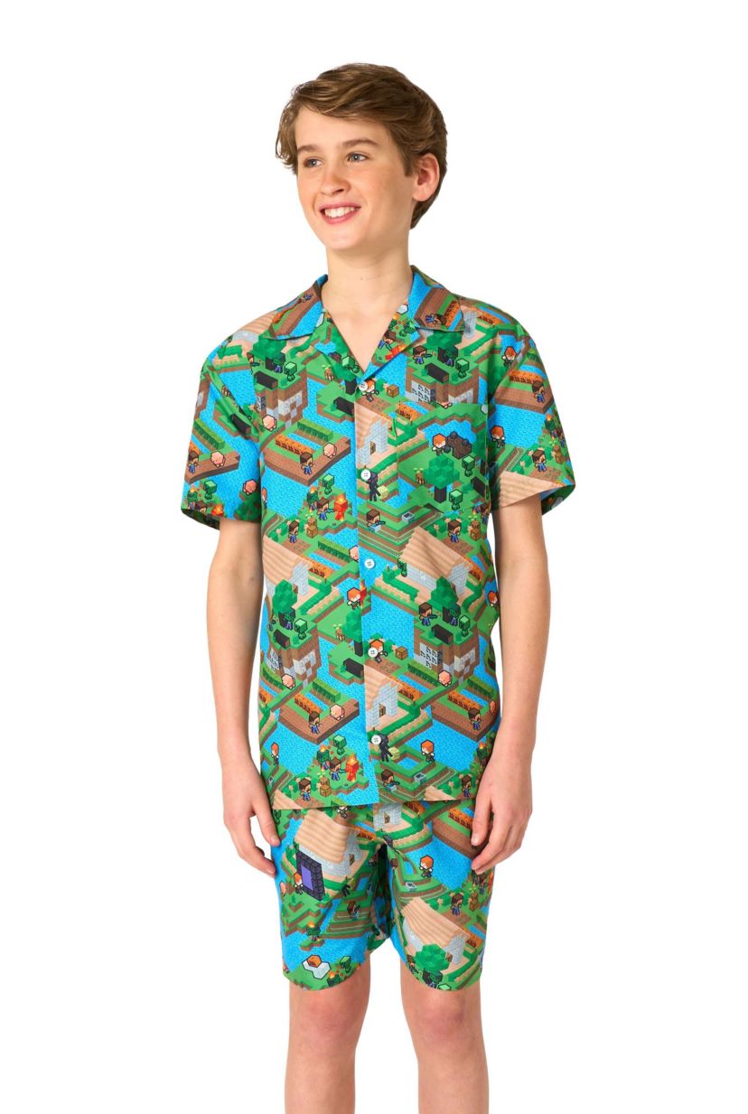 Minecraft - Shorts and Shirt