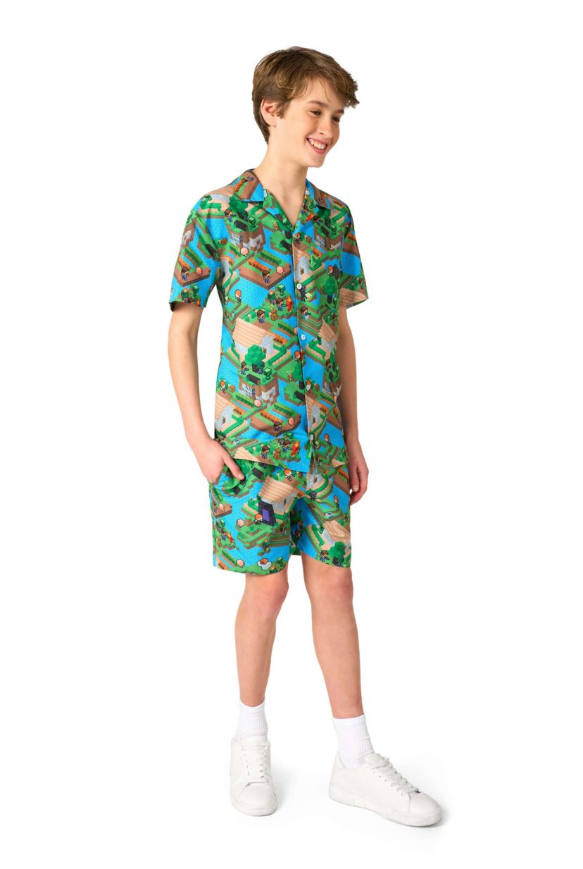 Minecraft - Shorts and Shirt