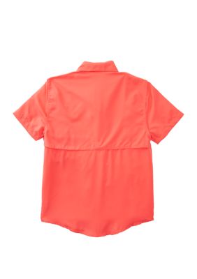 Crown Ivy Boys 8 20 Short Sleeve Fishing Shirt Belk