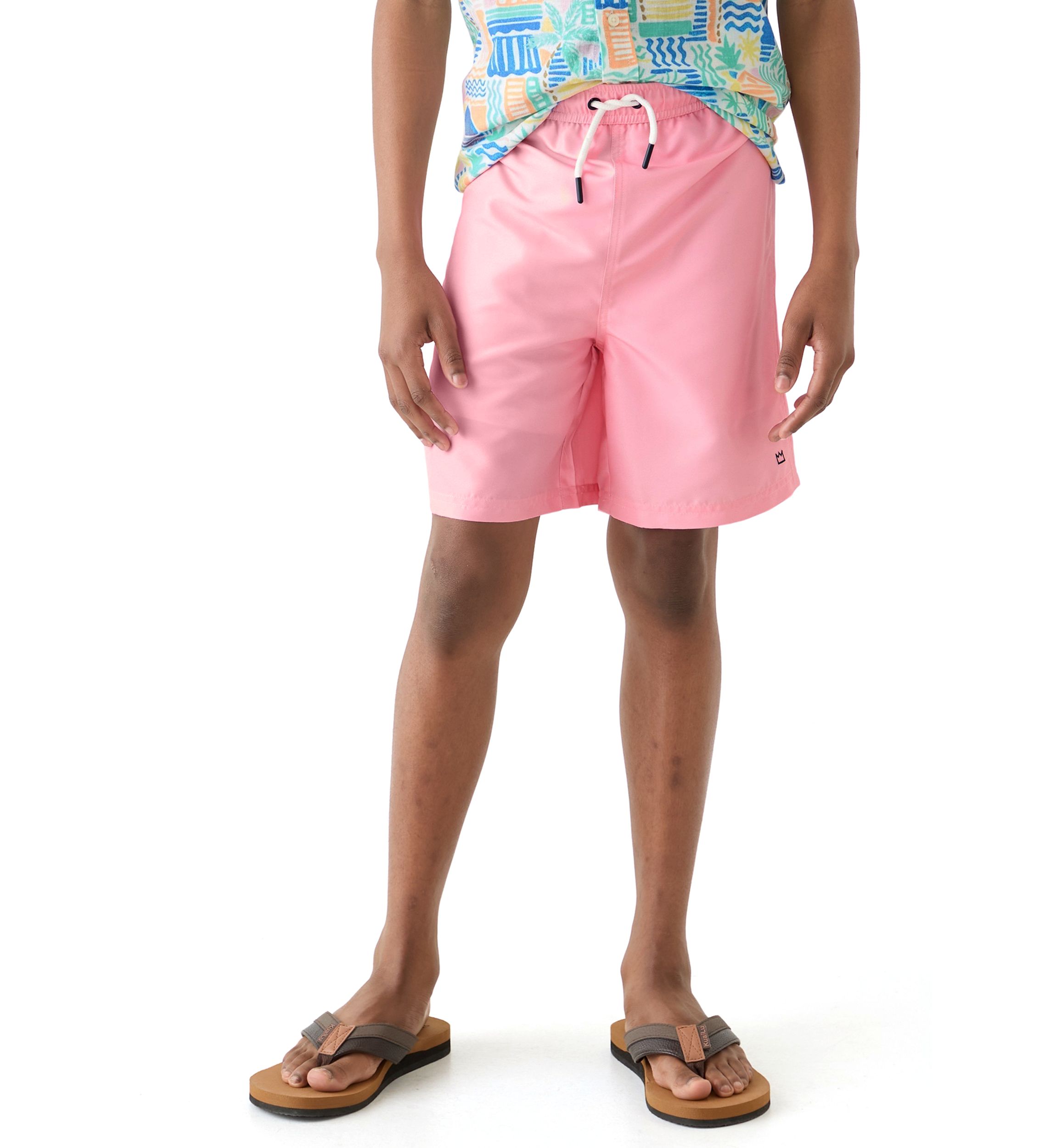 Boys 8-20 Solid Swim Trunks