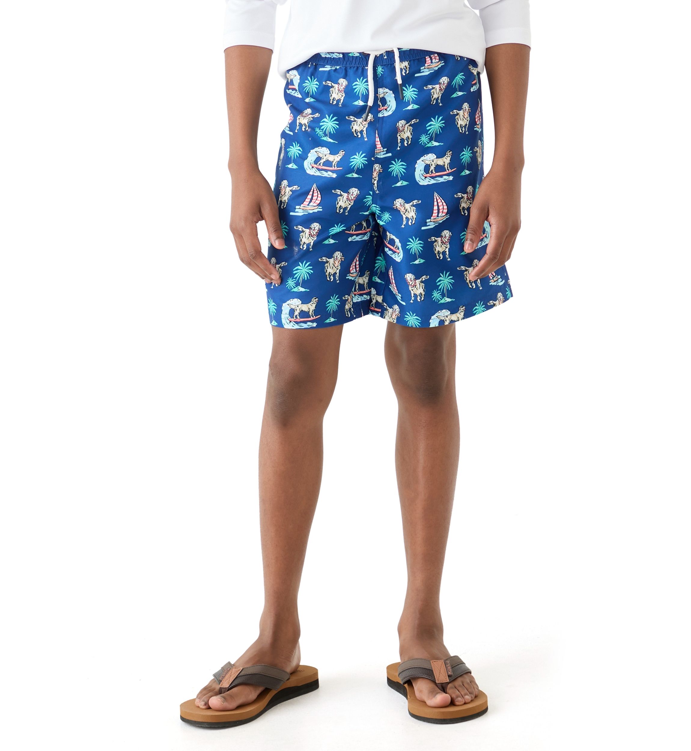 Boys 8-20 Printed Swim Trunks 