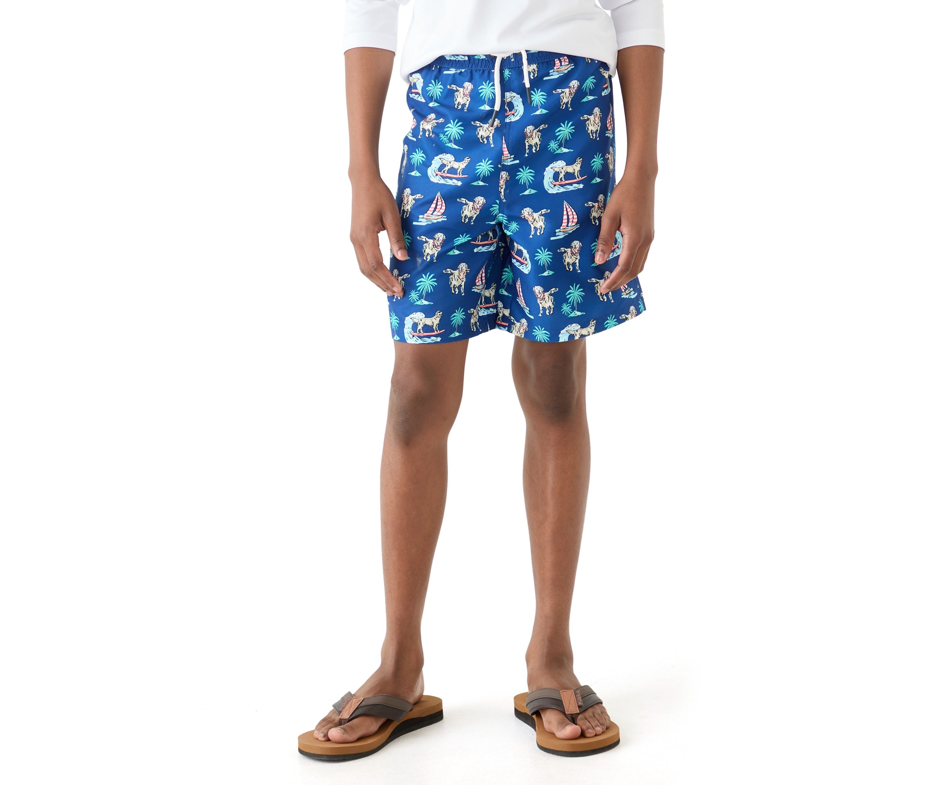 Boys 8-20 Printed Swim Trunks 