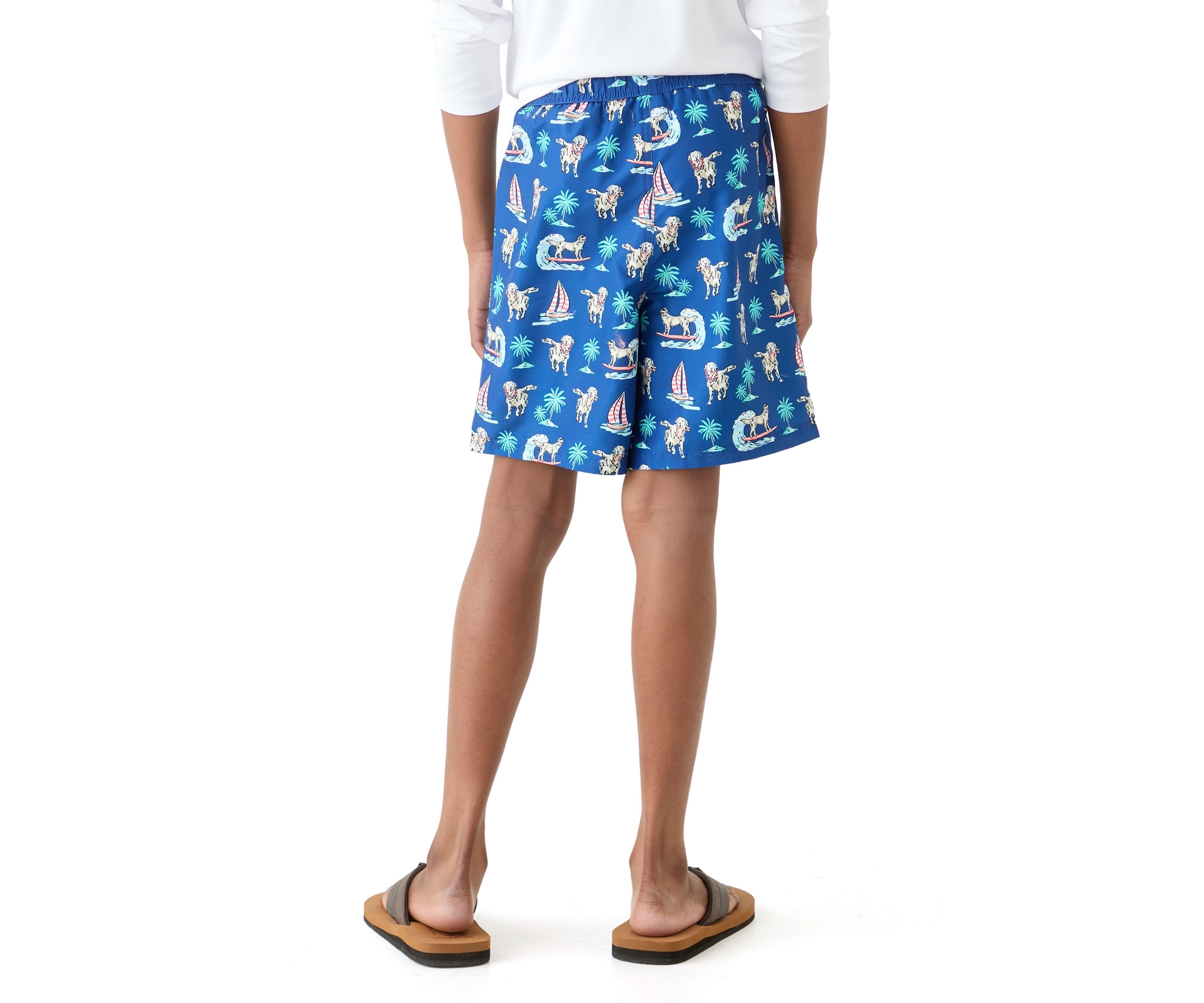 Boys 8-20 Printed Swim Trunks 
