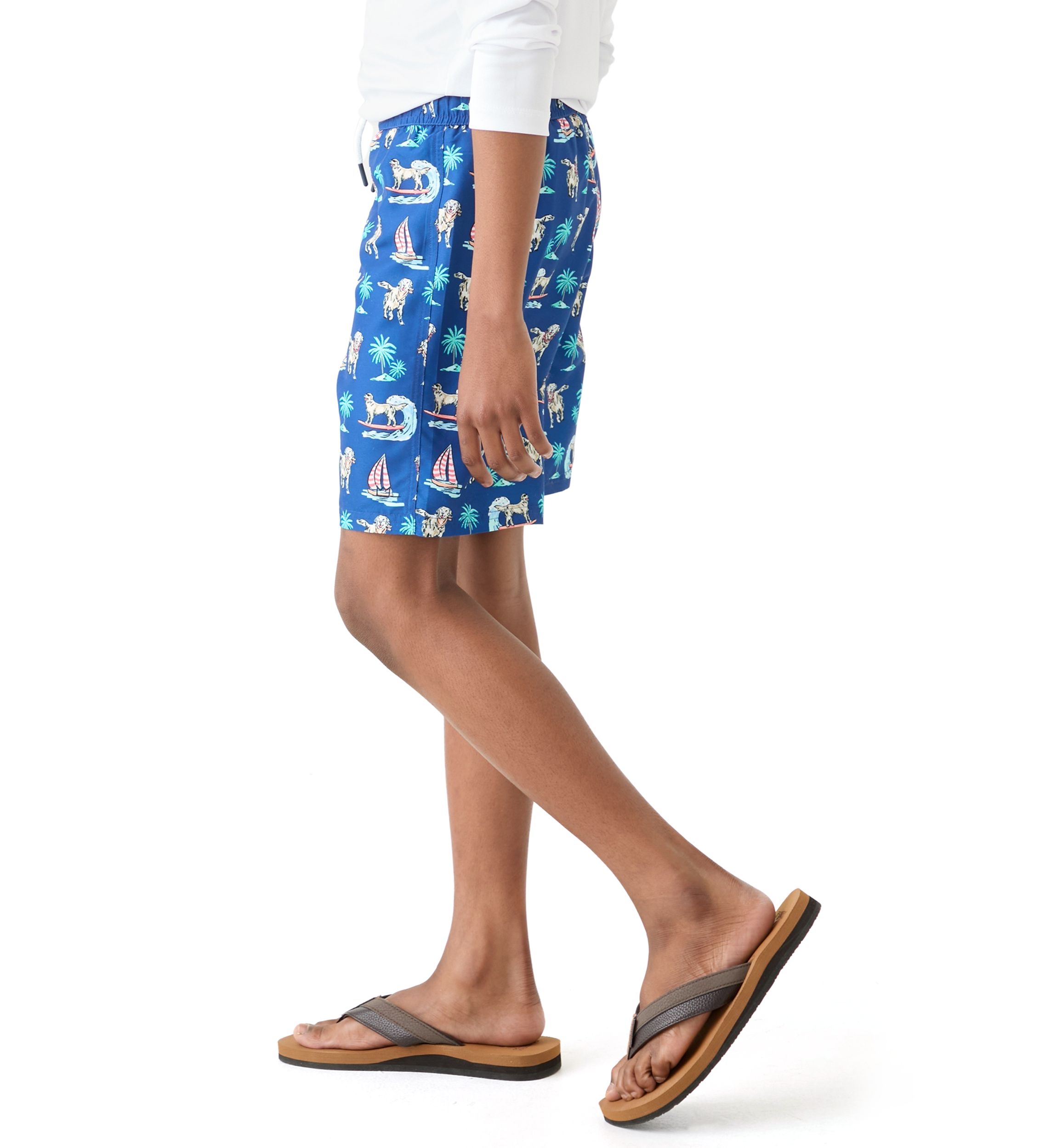 Boys 8-20 Printed Swim Trunks 