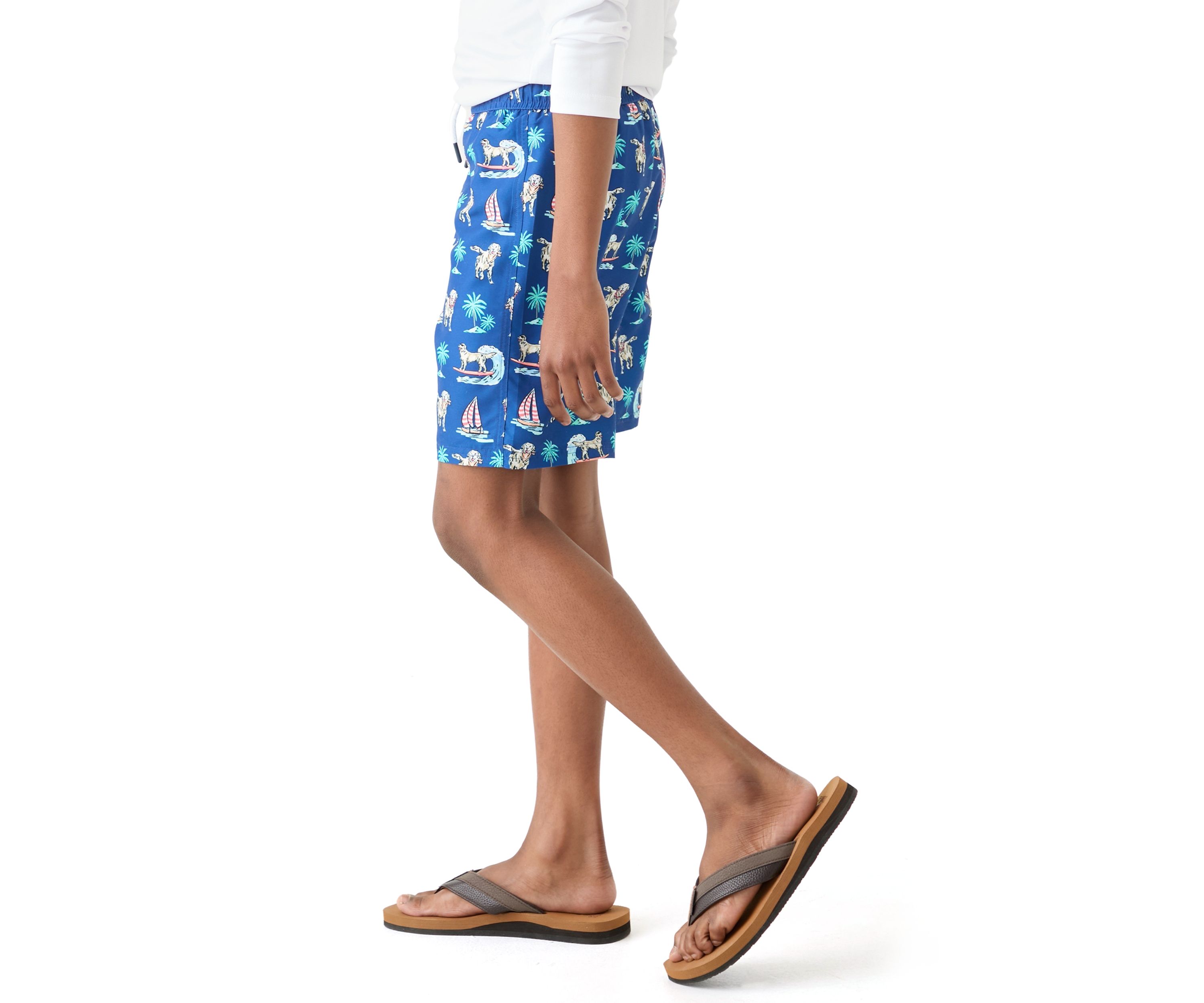 Boys 8-20 Printed Swim Trunks 