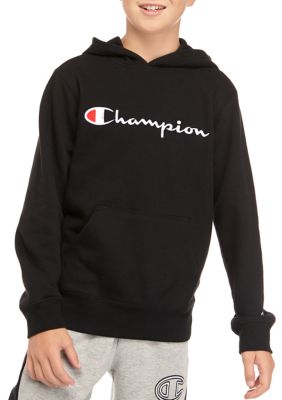 champion black hoodie boys