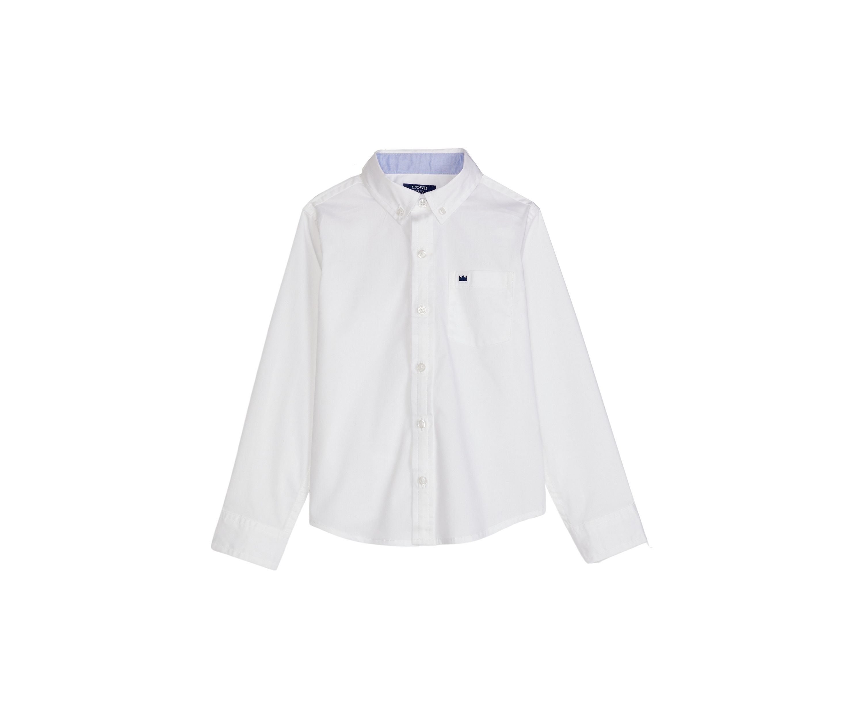 Boys 4-7 Woven Poplin Button Down Shirt