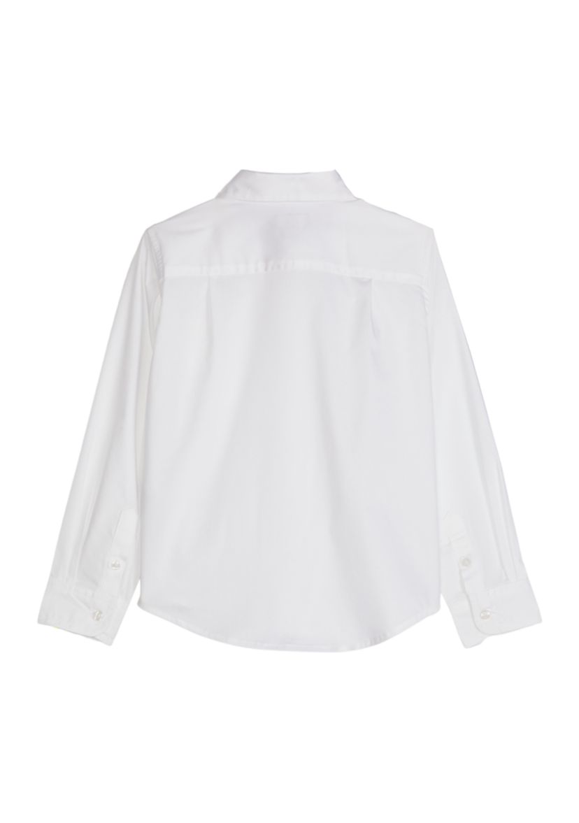 Boys 4-7 Woven Poplin Button Down Shirt