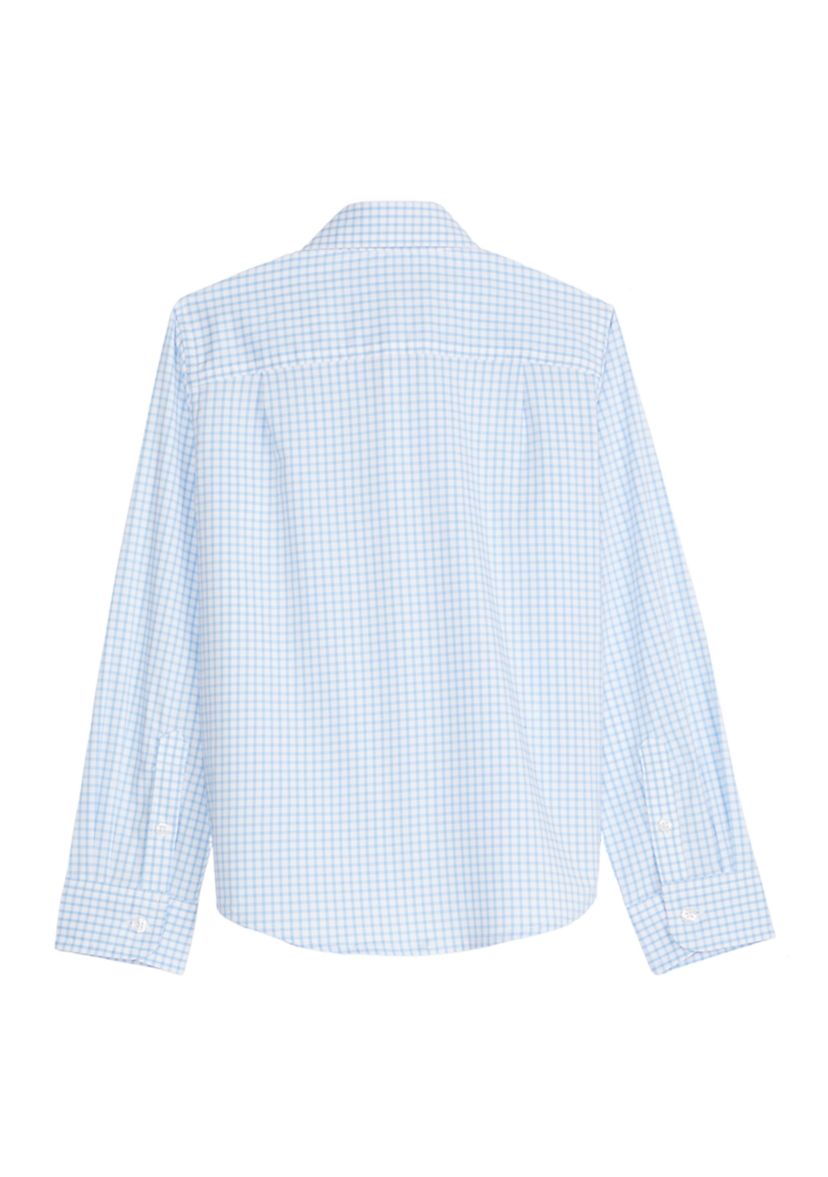 Boys 4-7 Woven Poplin Button Down Shirt