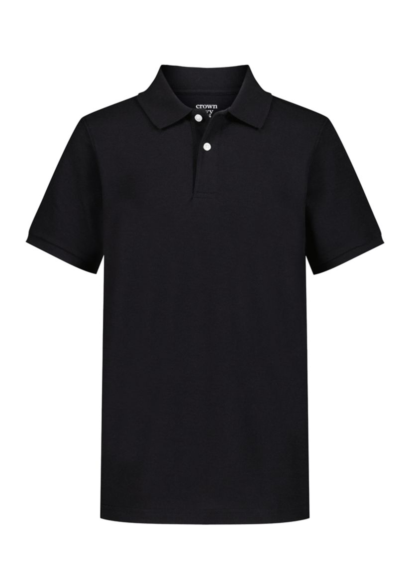 Boys 8-20 Short Sleeve Piqué Polo Shirt - Husky 