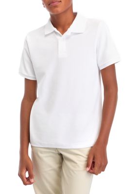 Crown & Ivy Boys 8-20 Short Sleeve Solid Polo Shirt