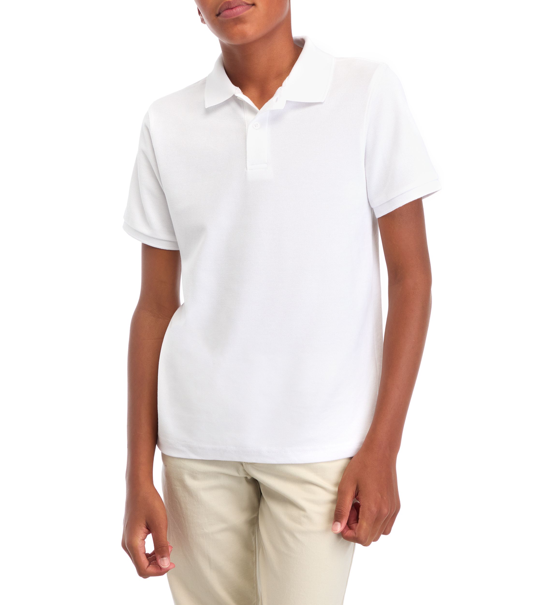 	  Boys 8-20 Short Sleeve Solid Polo Shirt 