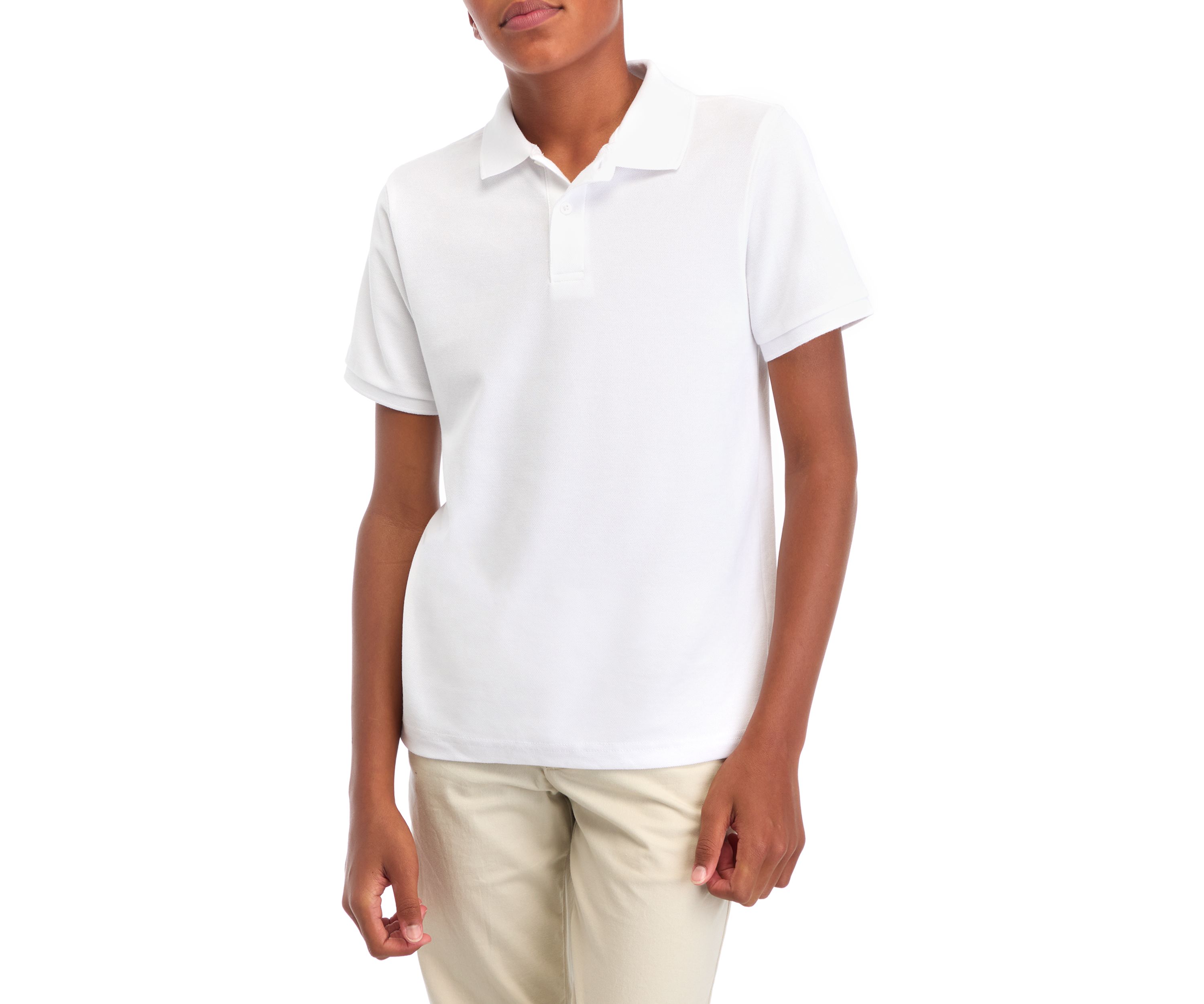 	  Boys 8-20 Short Sleeve Solid Polo Shirt 