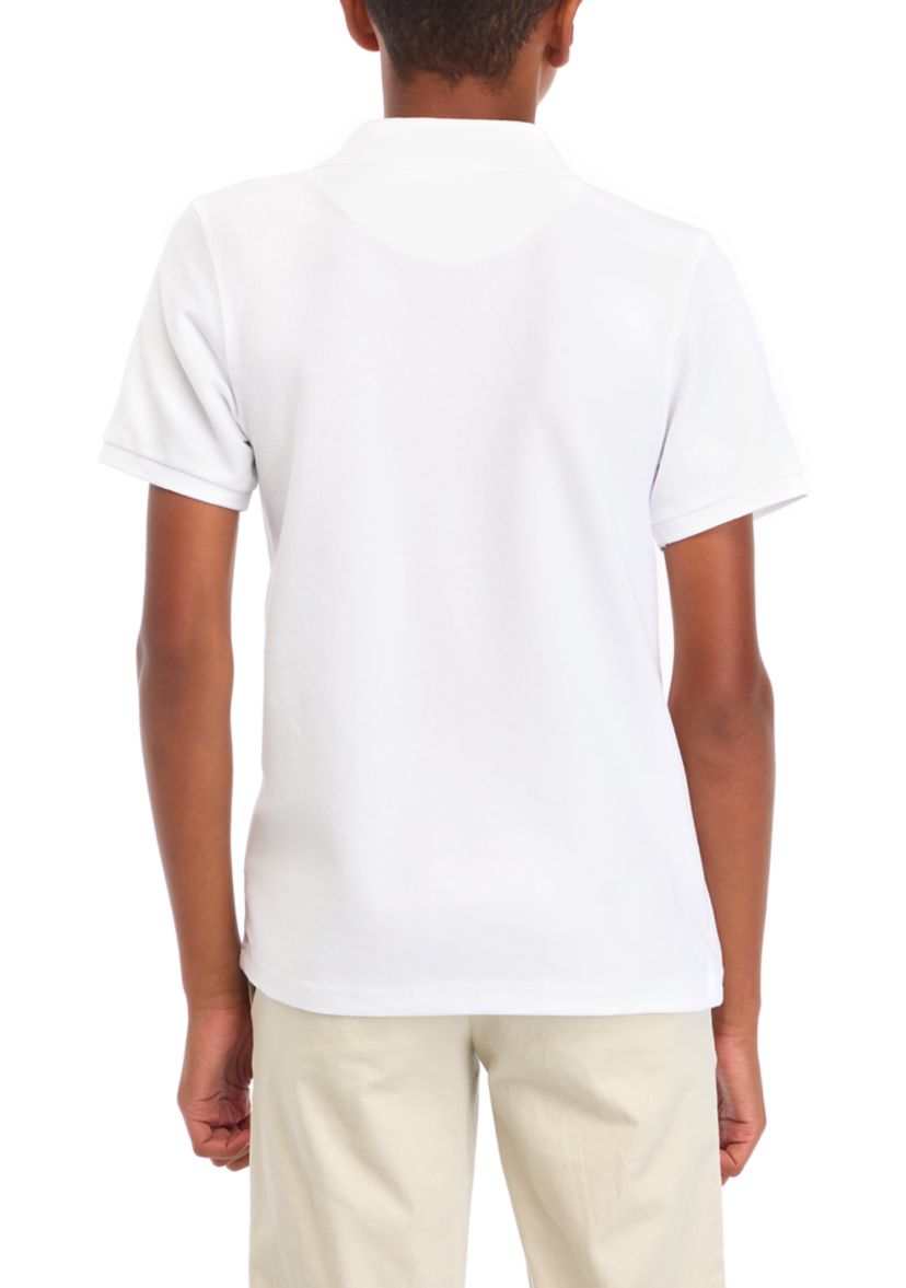 	  Boys 8-20 Short Sleeve Solid Polo Shirt 