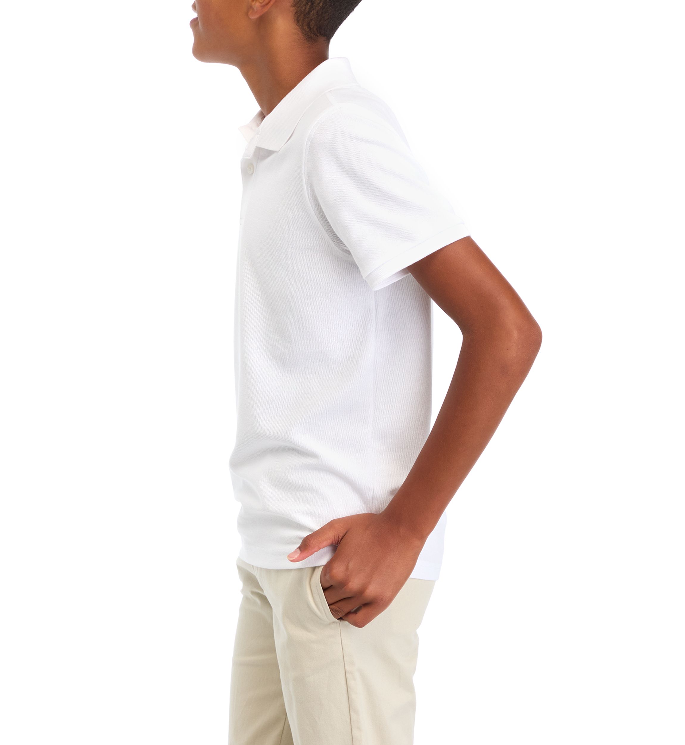 	  Boys 8-20 Short Sleeve Solid Polo Shirt 