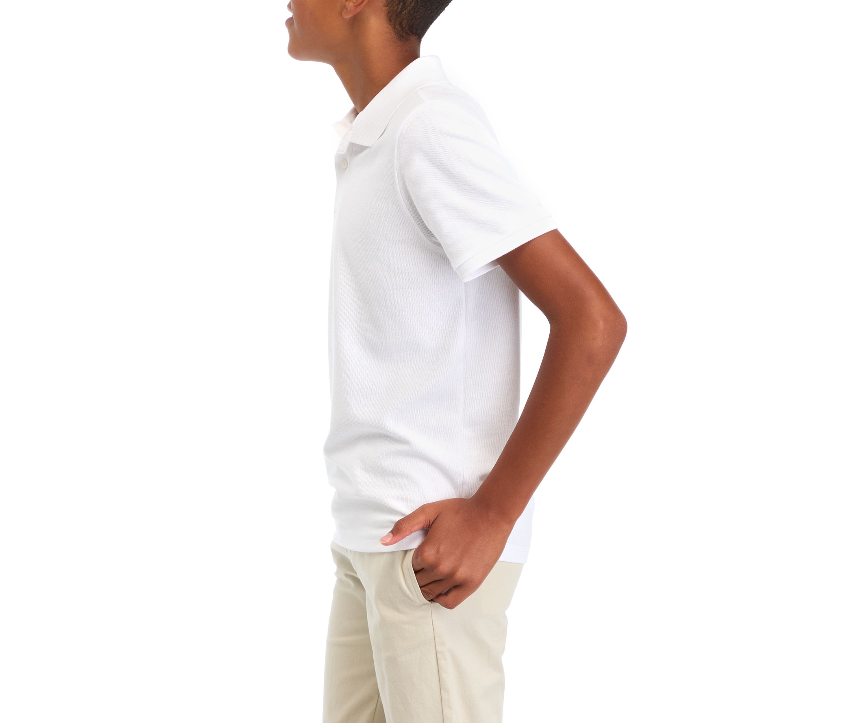 	  Boys 8-20 Short Sleeve Solid Polo Shirt 