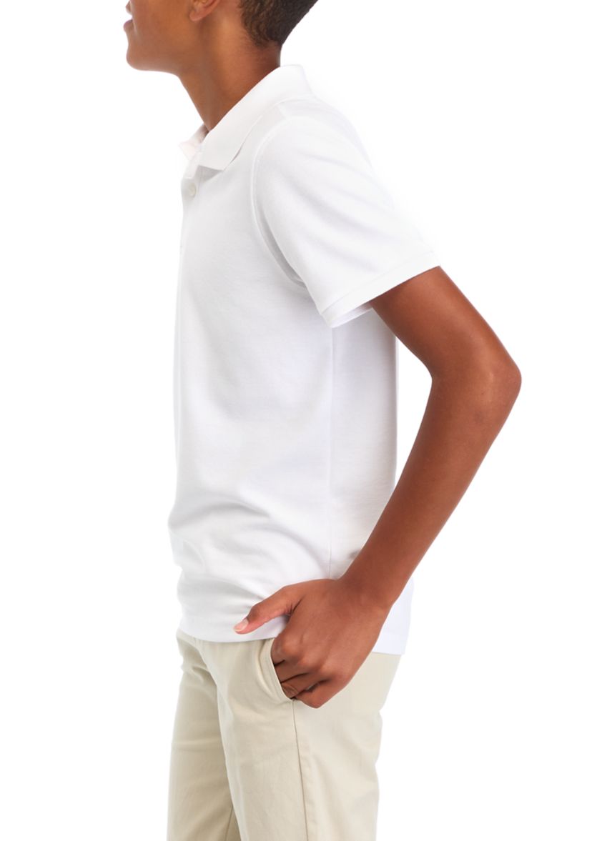 	  Boys 8-20 Short Sleeve Solid Polo Shirt 