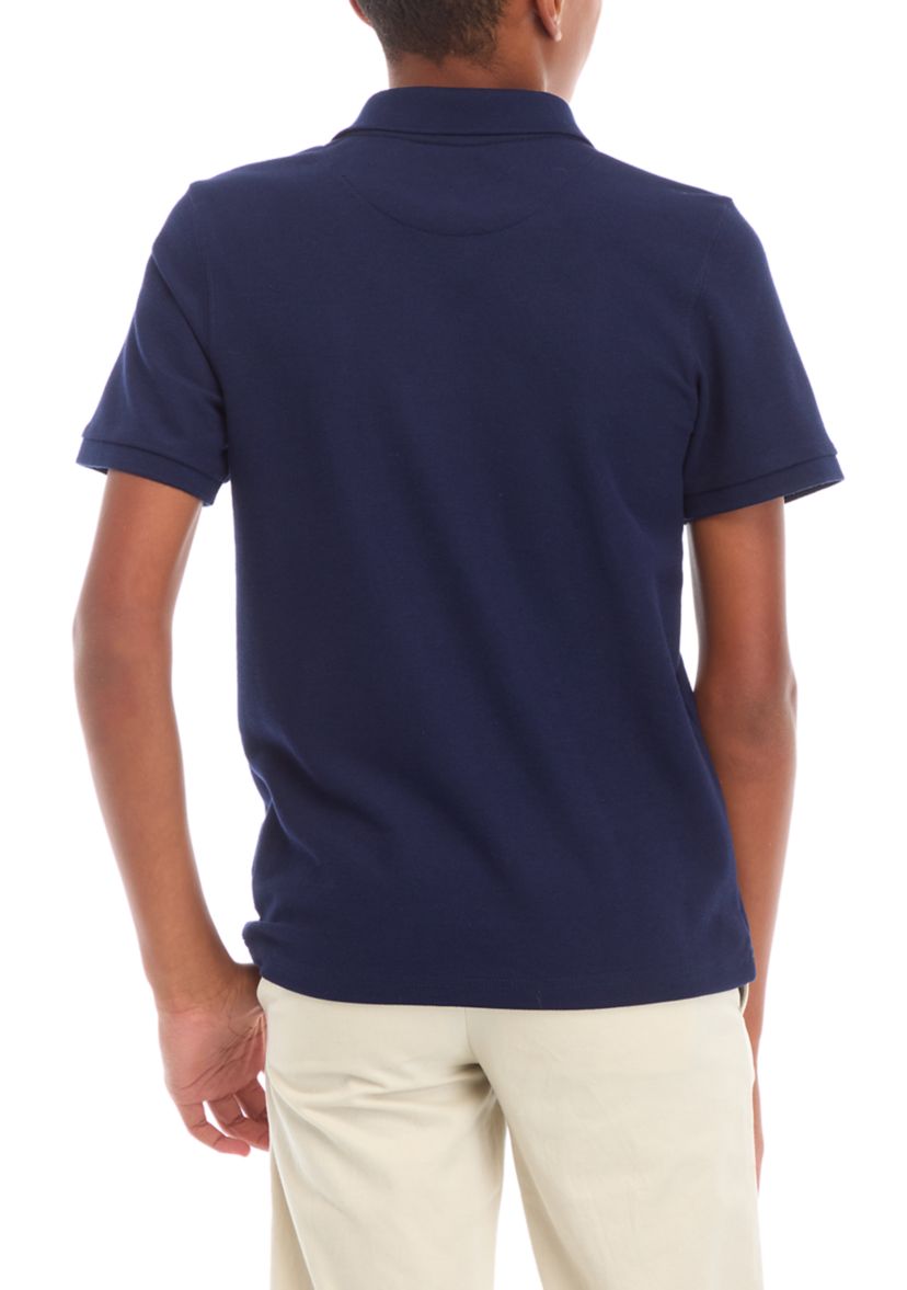 Boys 8-20 Short Sleeve Solid Polo Shirt 