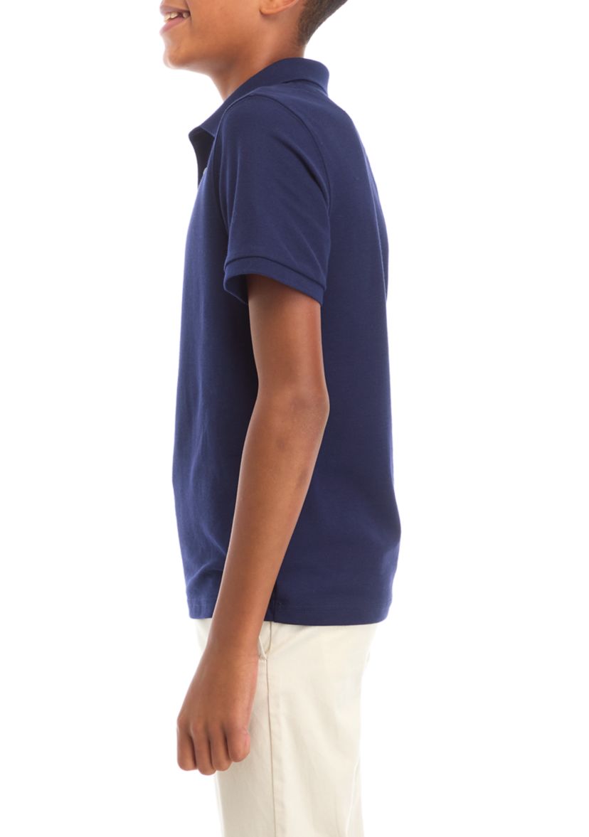 Boys 8-20 Short Sleeve Solid Polo Shirt 