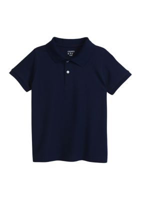 Crown & Ivy Boys 4-7 Solid Piqué Polo Shirt