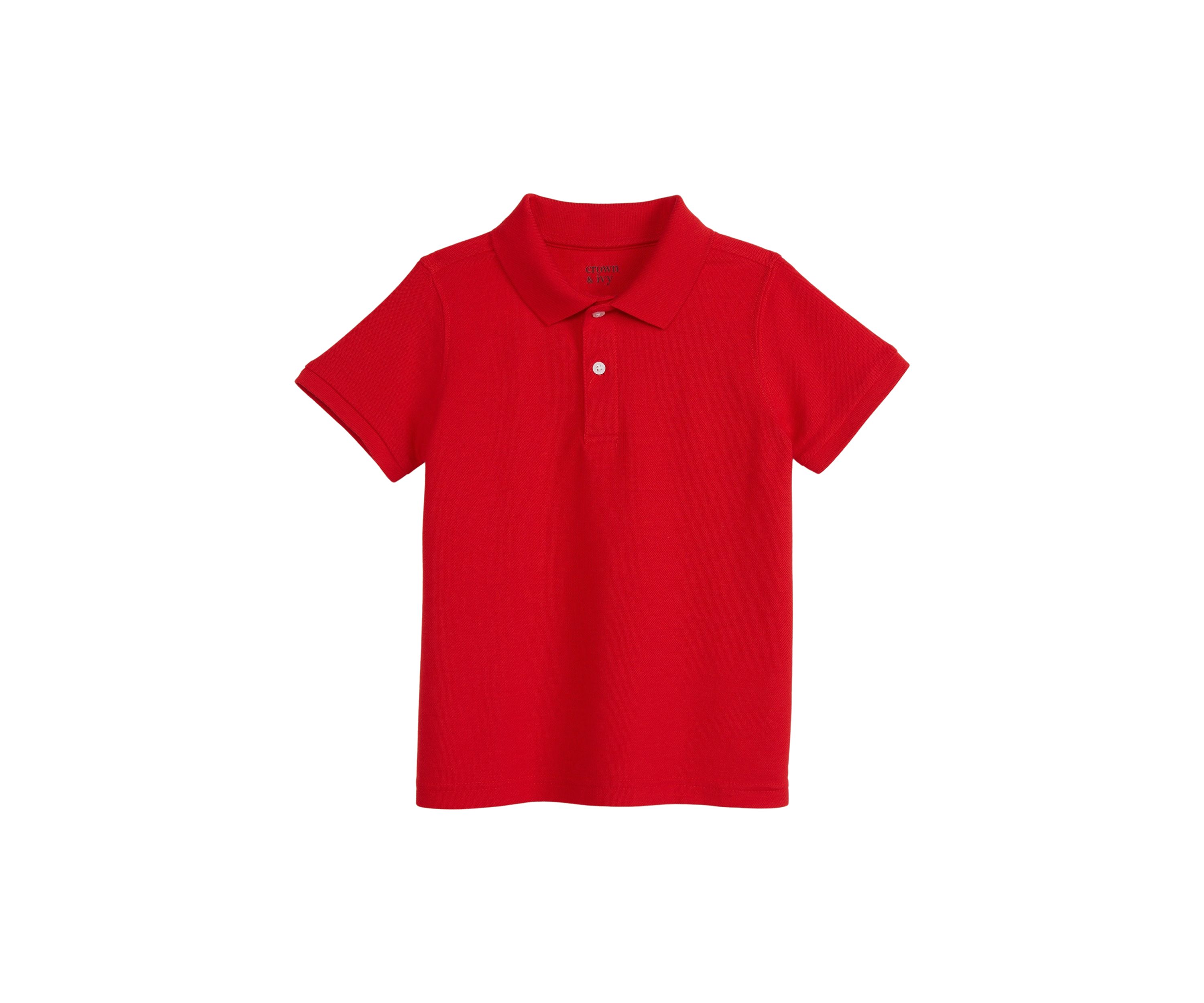 Boys 4-7 Short Sleeve Solid Piqué Polo Shirt