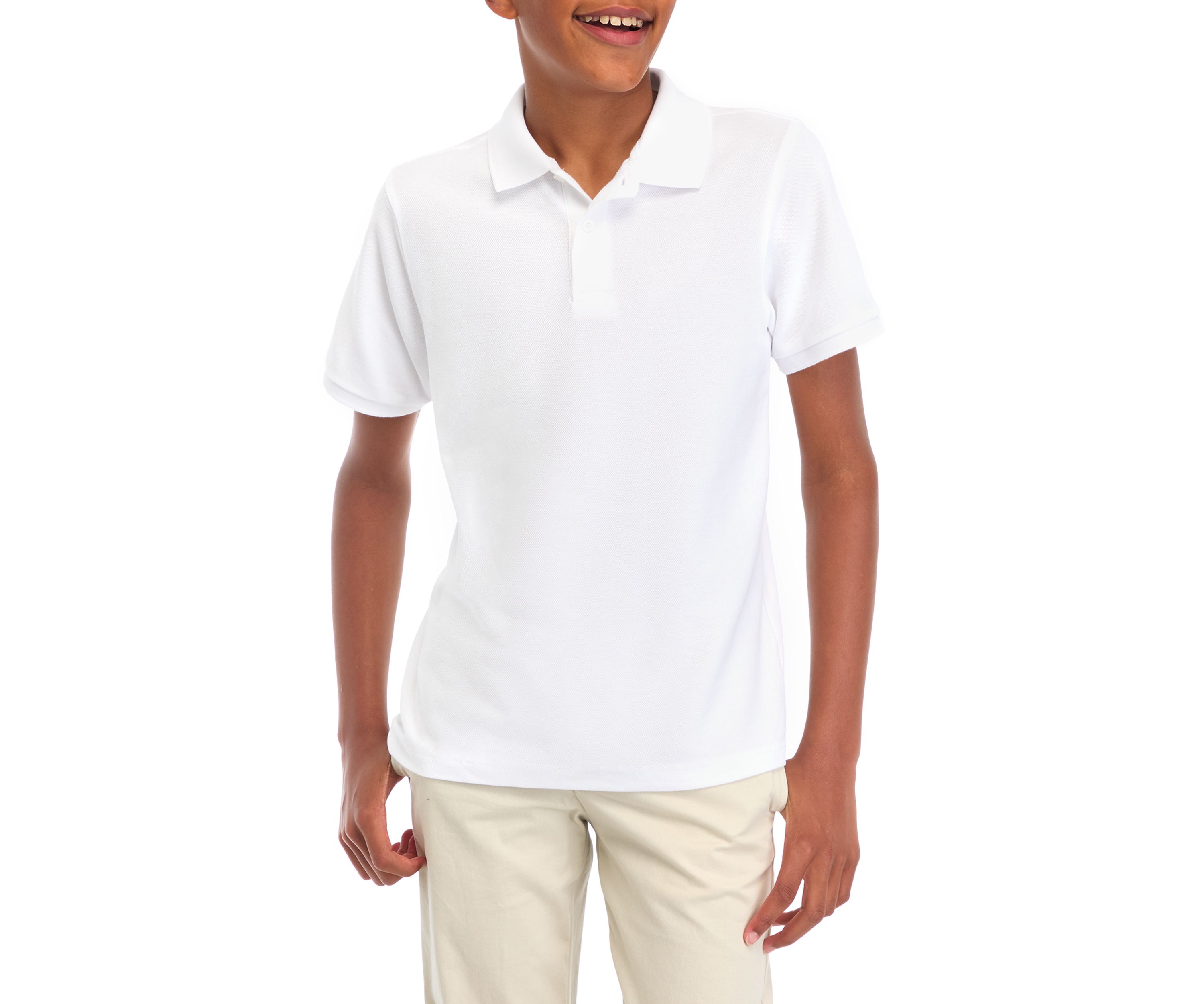 Boys 8-20  Short Sleeve Solid Polo Shirt 