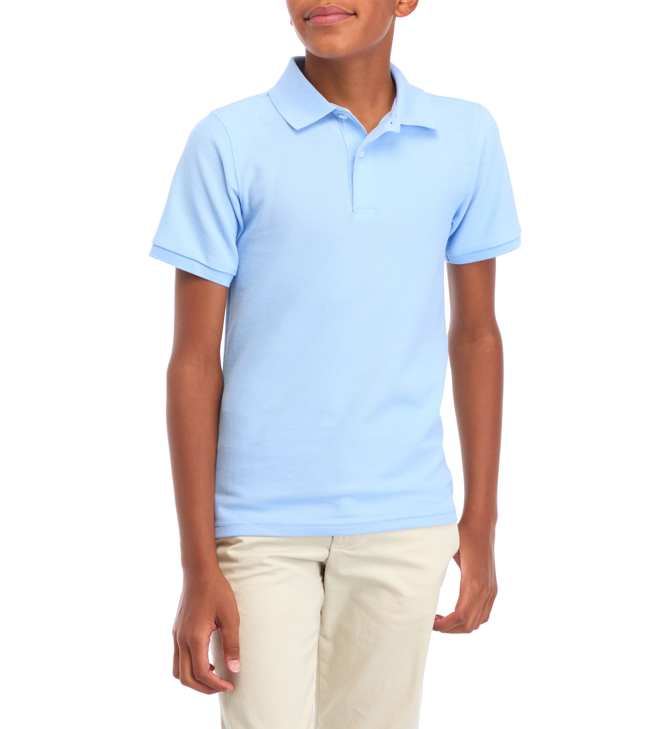 Boys 8-20 Short Sleeve Solid Polo Shirt 