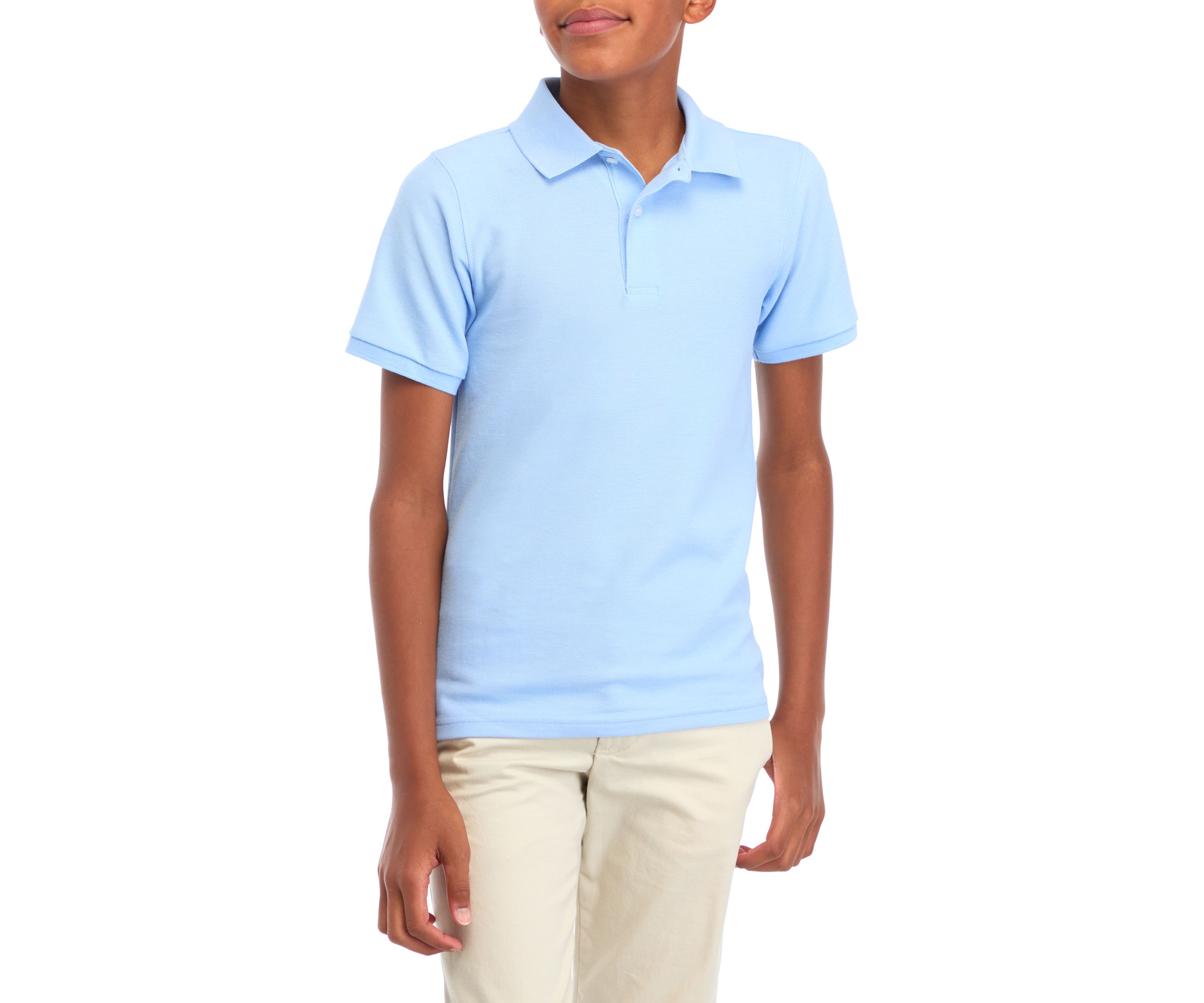 Boys 8-20 Short Sleeve Solid Polo Shirt 