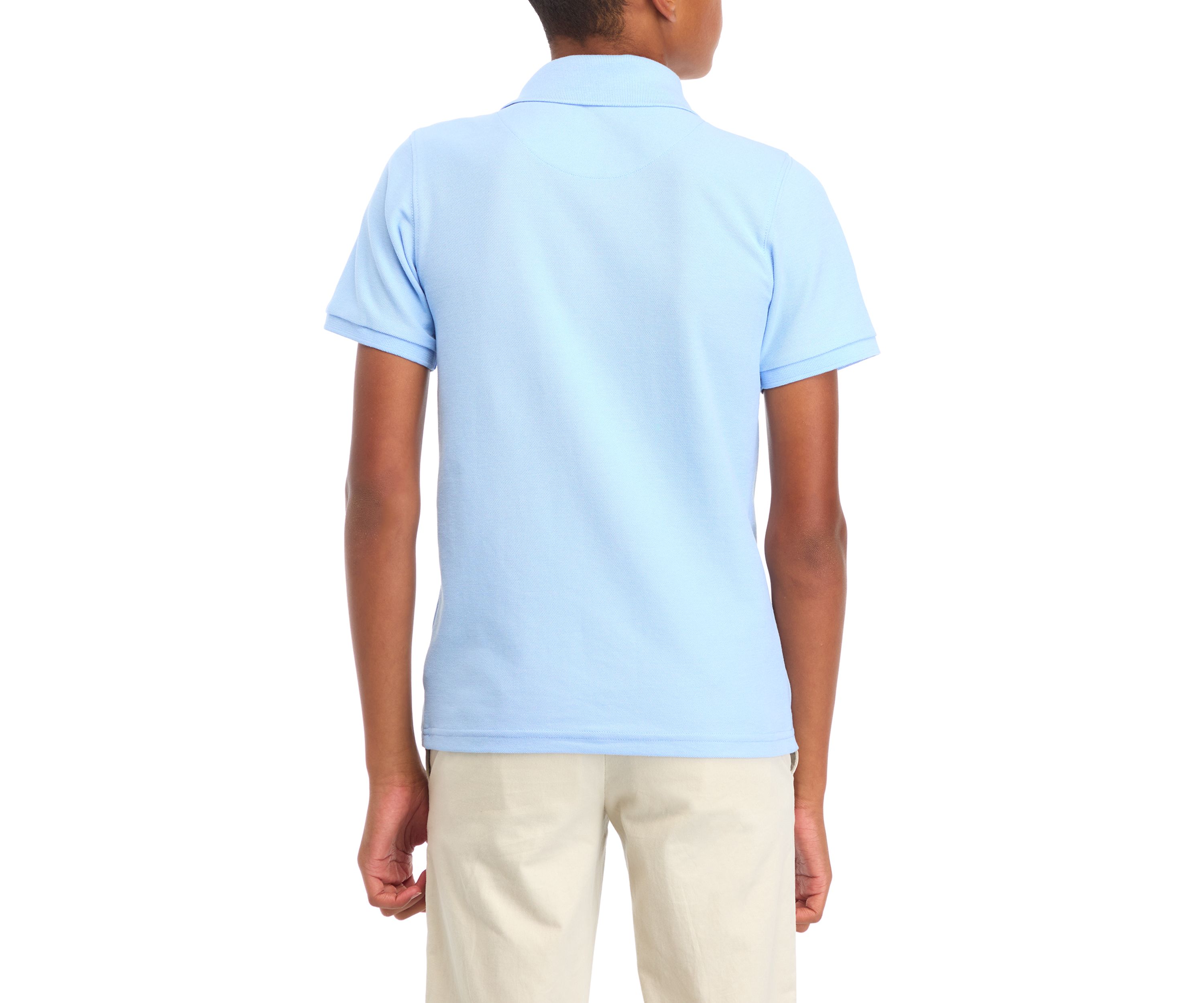 Boys 8-20 Short Sleeve Solid Polo Shirt 